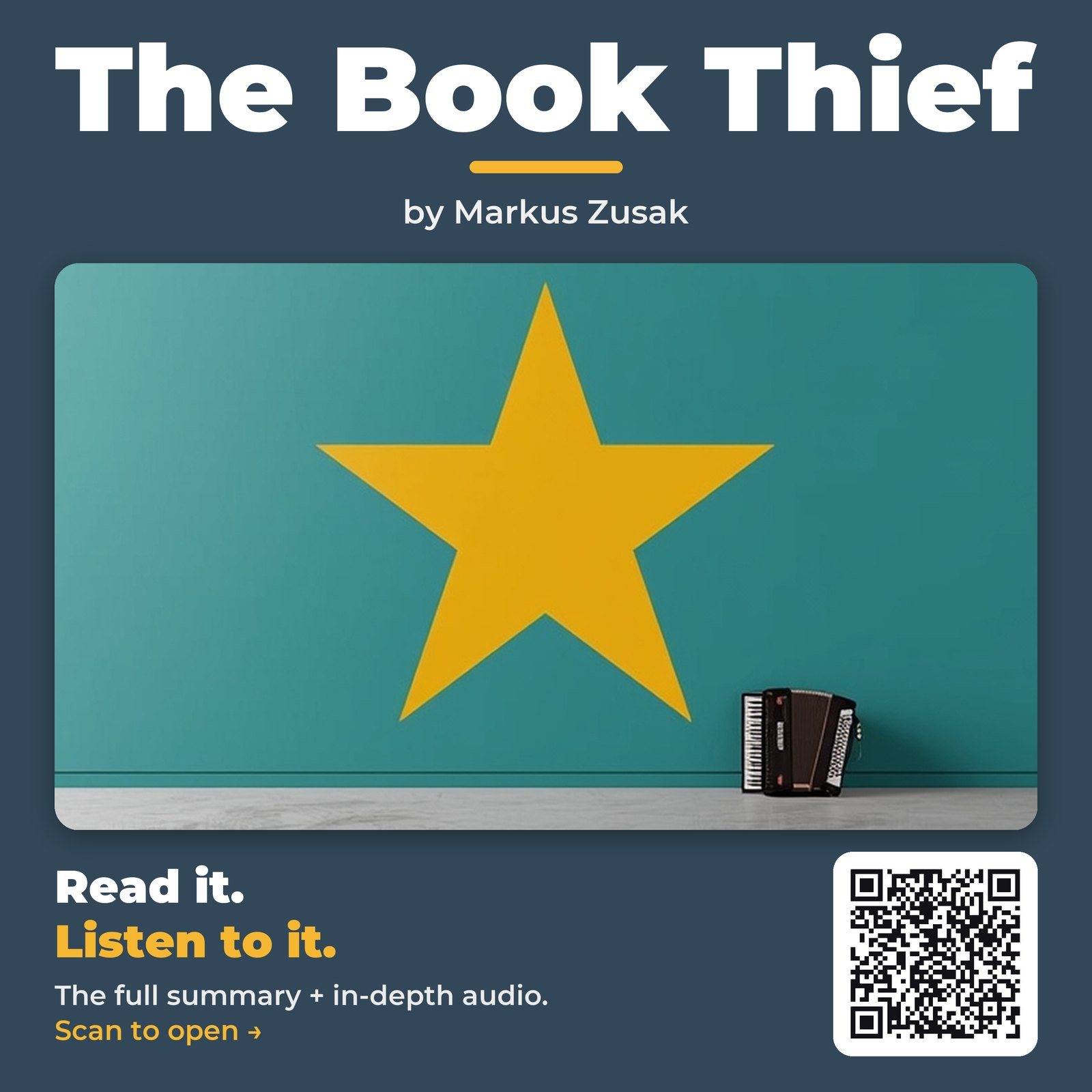 The Book Thief — by Markus Zusak