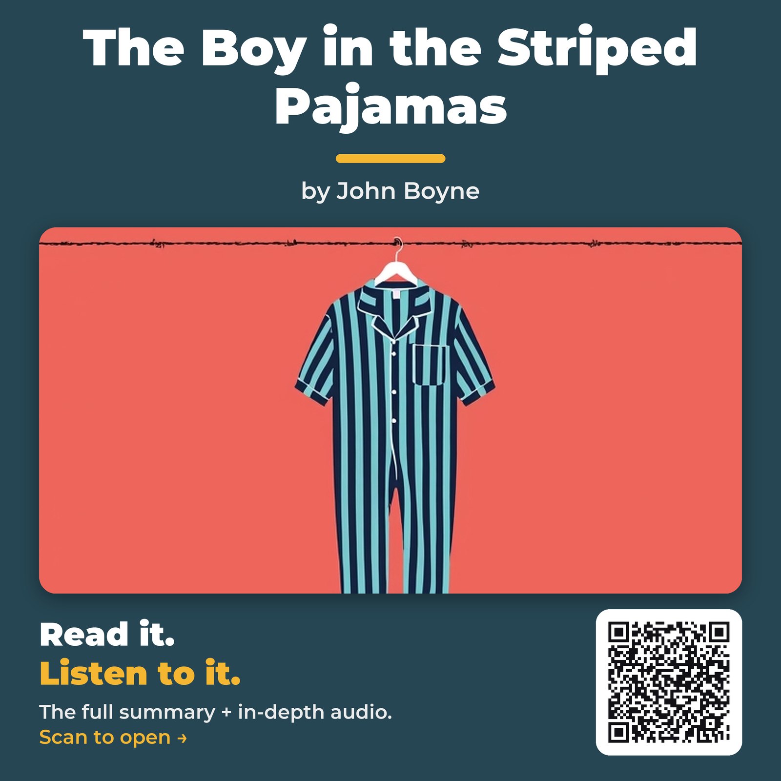 The Boy in the Striped Pajamas — by John Boyne