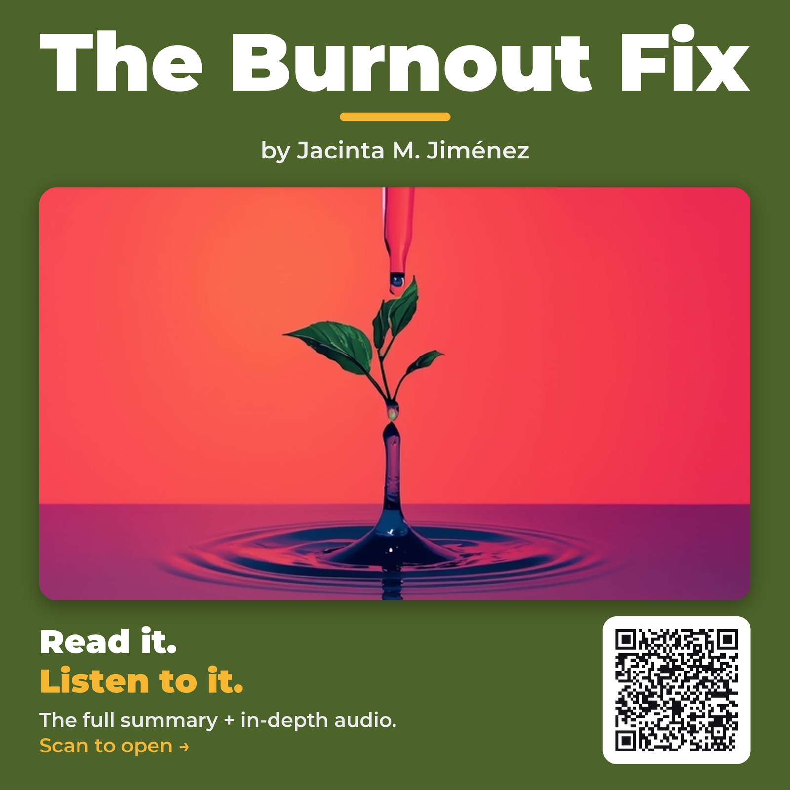 The Burnout Fix — by Jacinta M. Jiménez