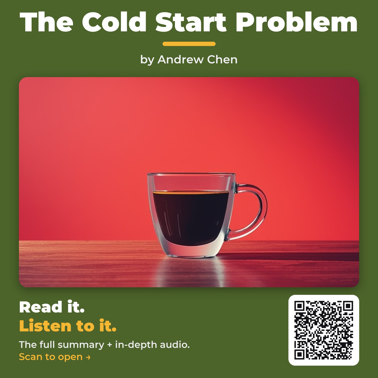 The Cold Start Problem — by Andrew Chen