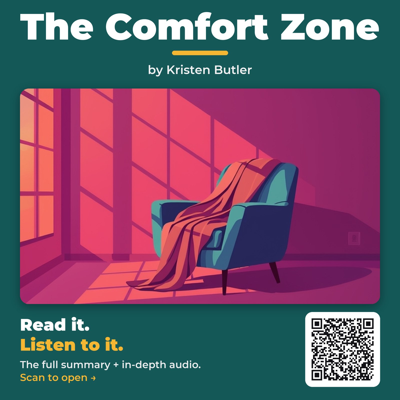 The Comfort Zone — by Kristen Butler