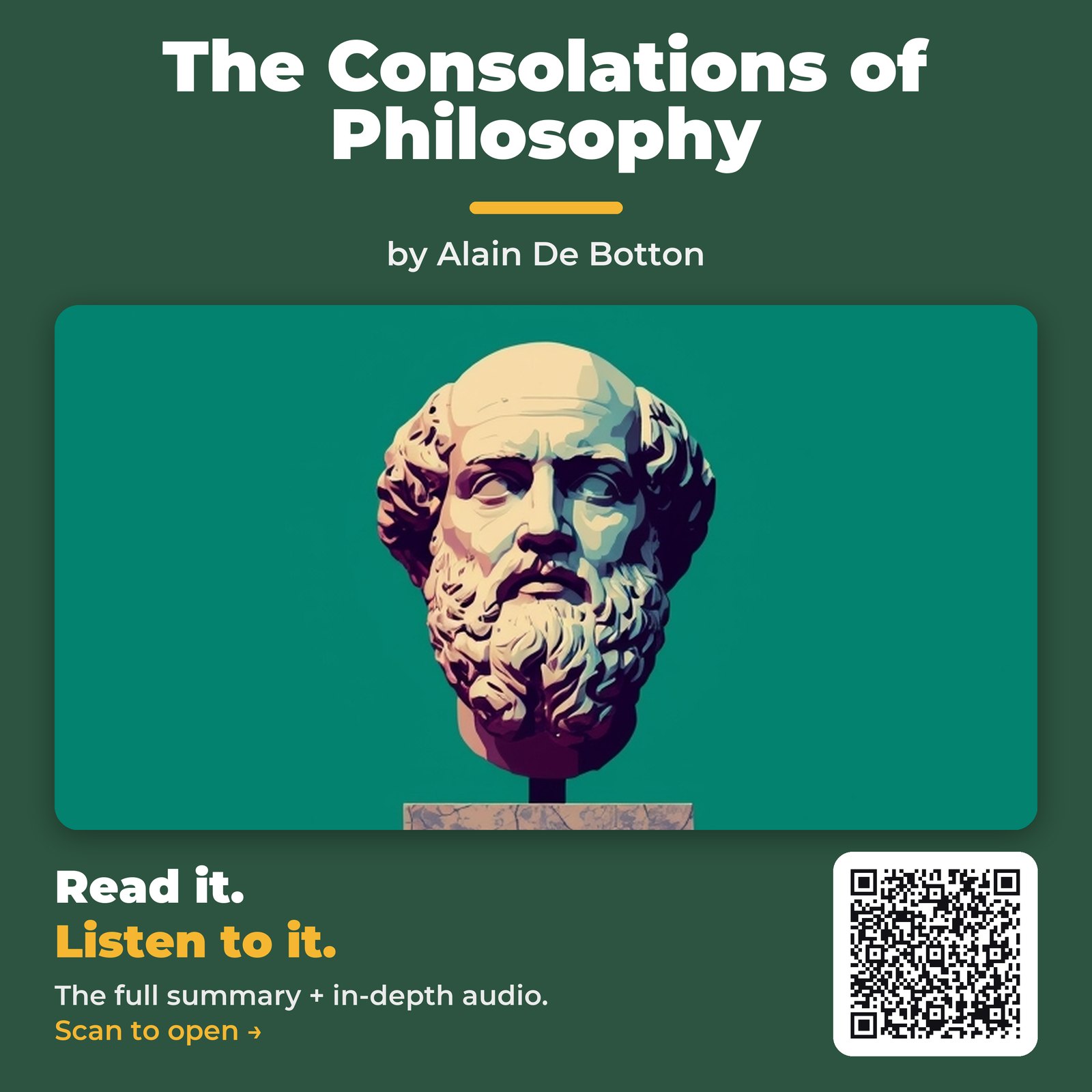 The Consolations of Philosophy — by Alain De Botton