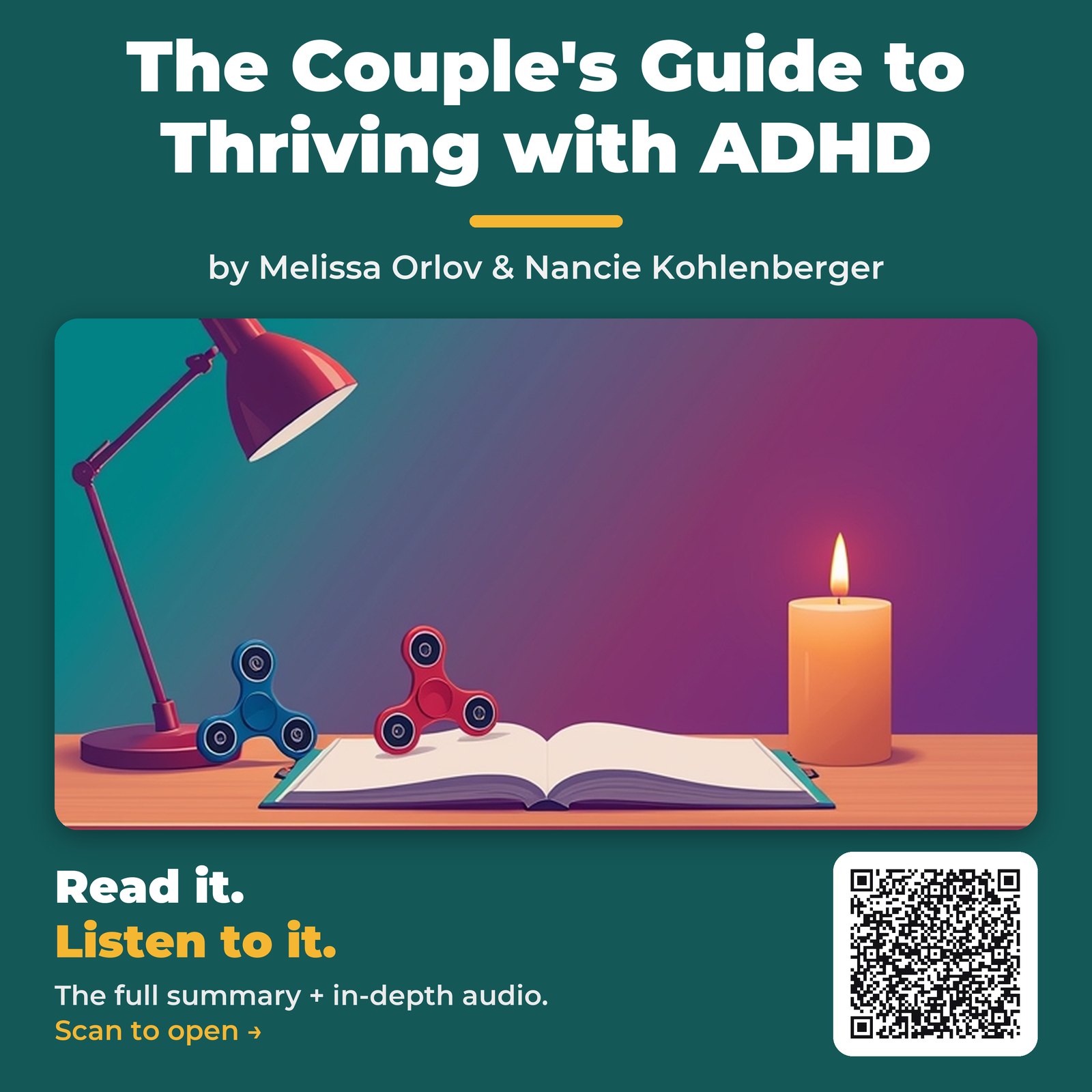 The Couple’s Guide to Thriving with ADHD — by Melissa Orlov & Nancie Kohlenberger