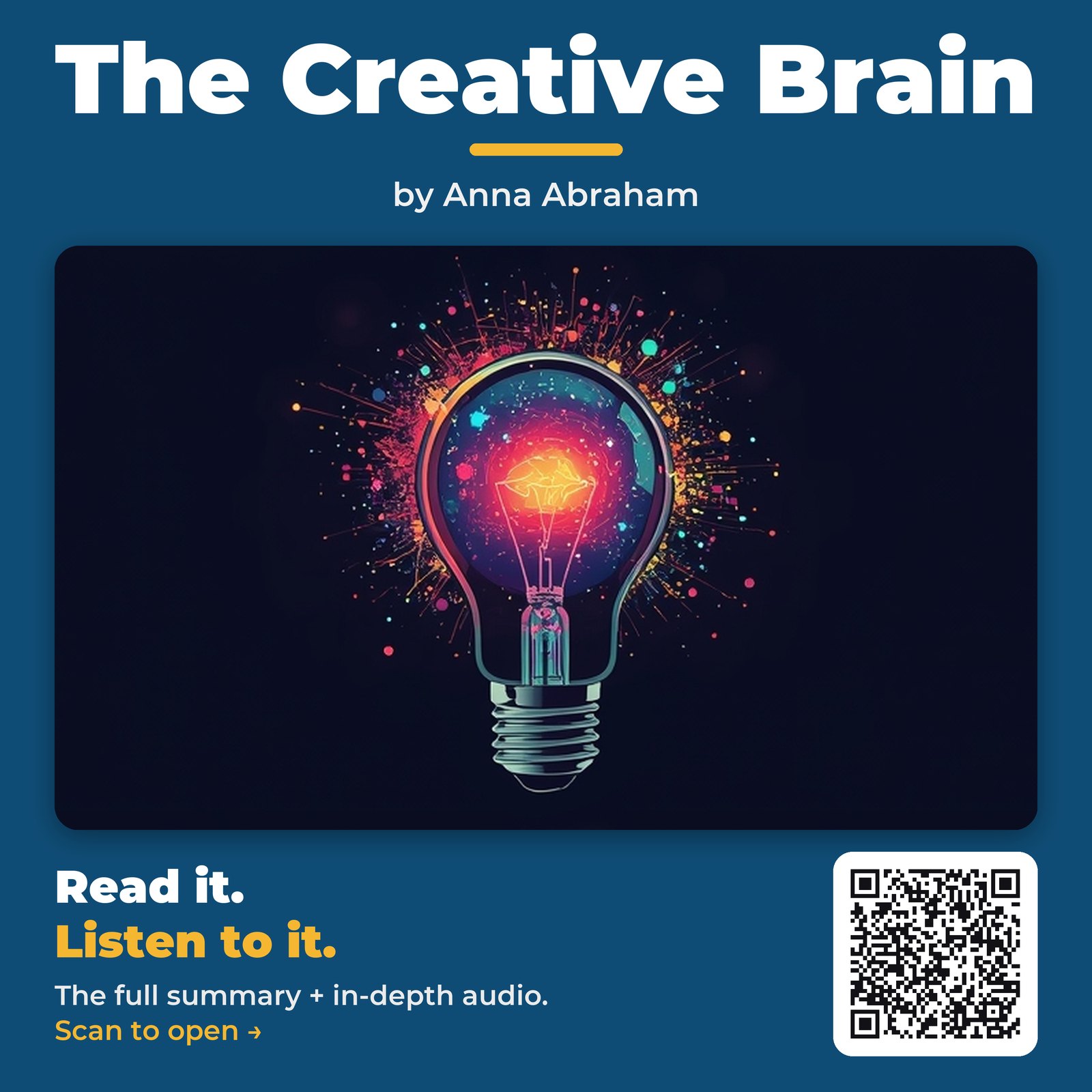The Creative Brain — by Anna Abraham