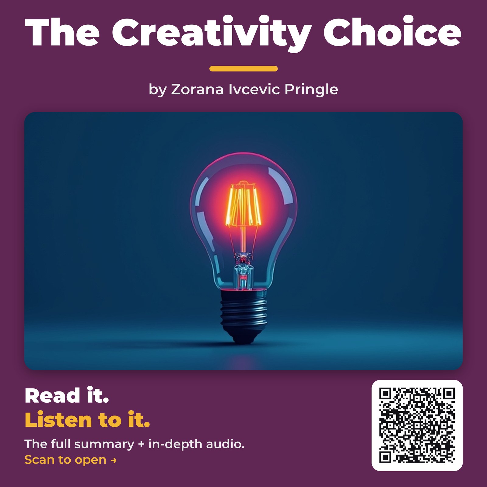 The Creativity Choice — by Zorana Ivcevic Pringle