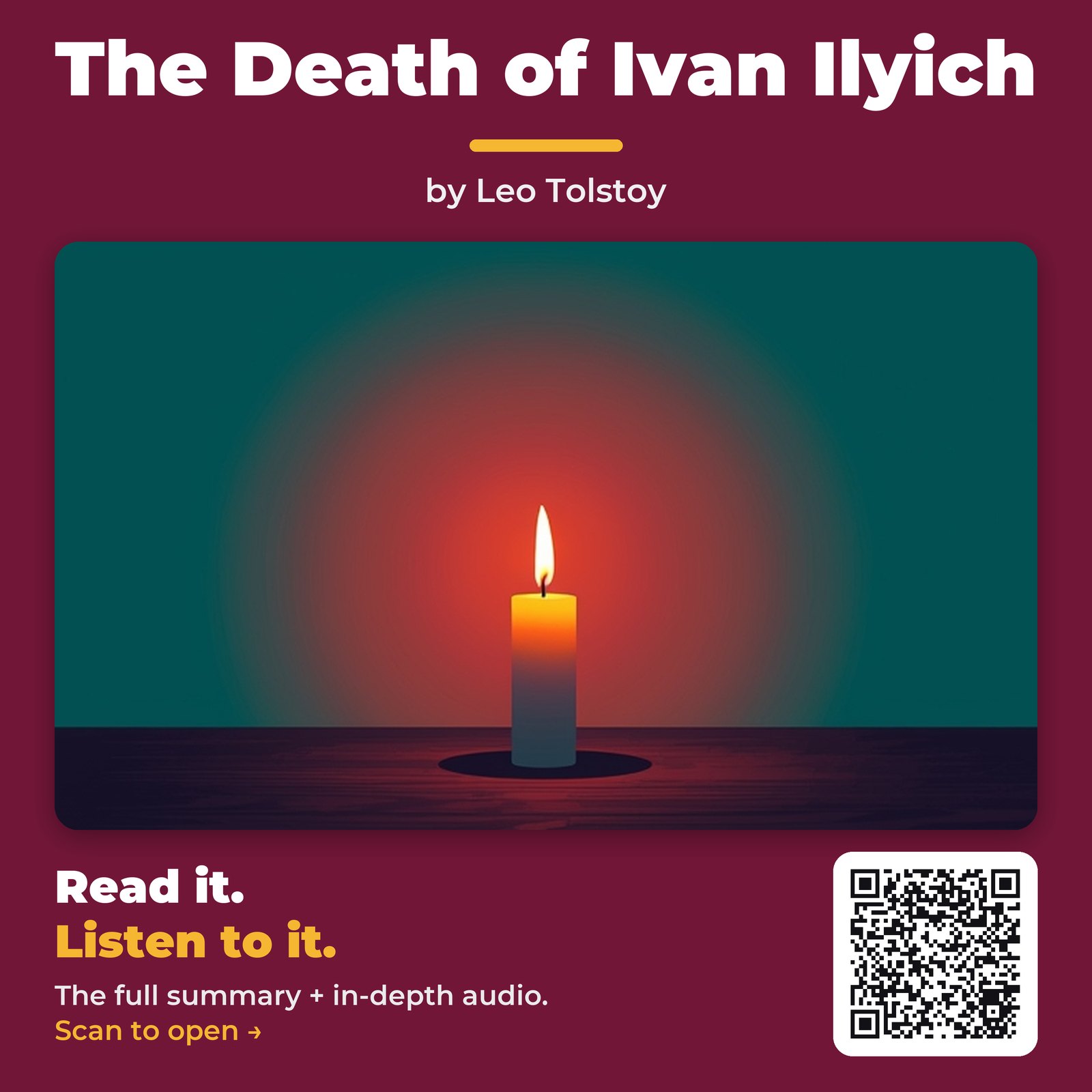 The Death of Ivan Ilyich — by Leo Tolstoy