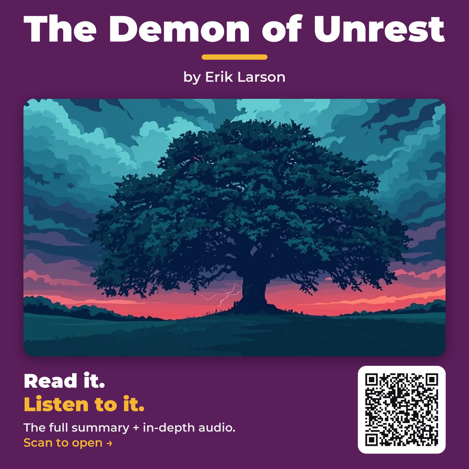 The Demon of Unrest — by Erik Larson