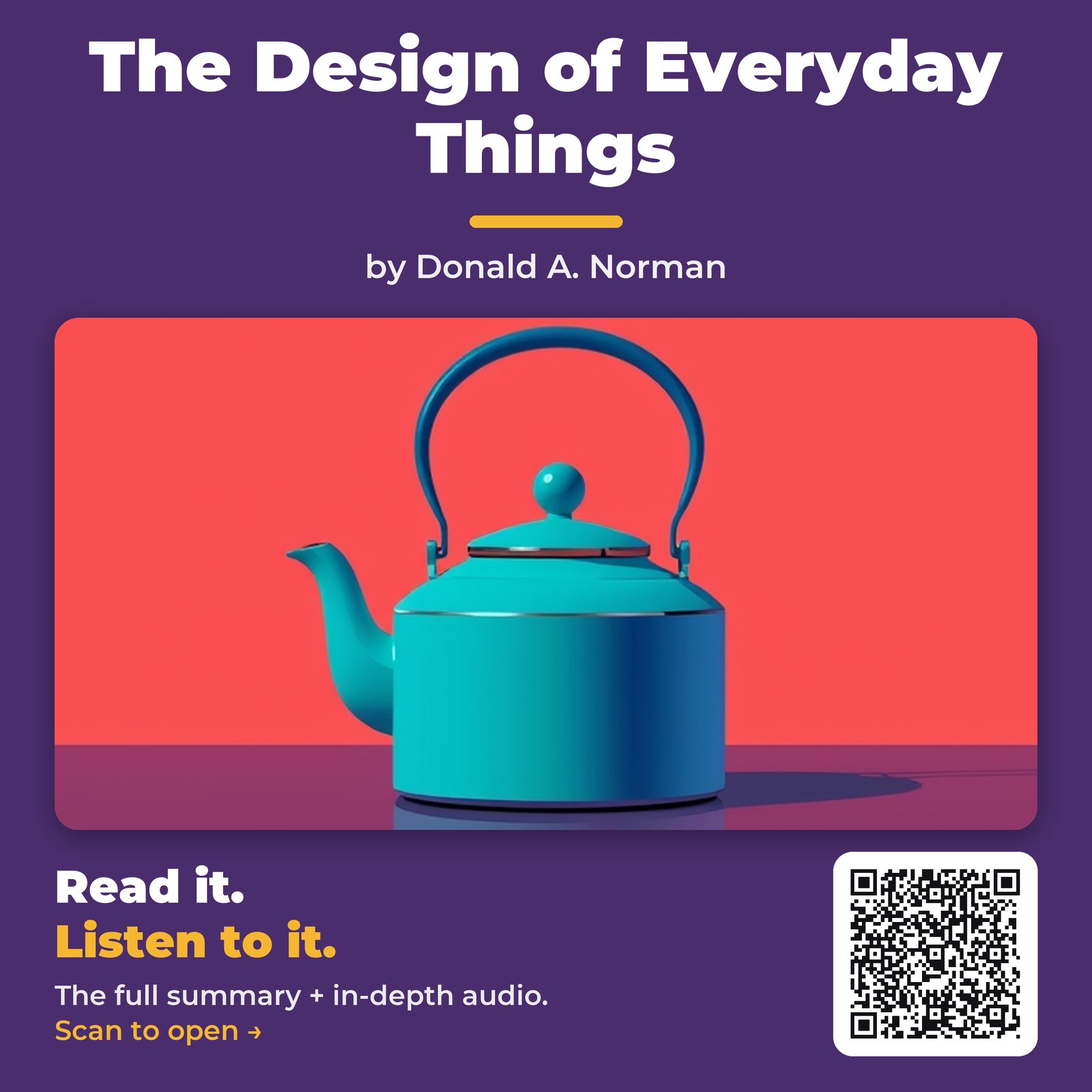 The Design of Everyday Things — by Donald A. Norman