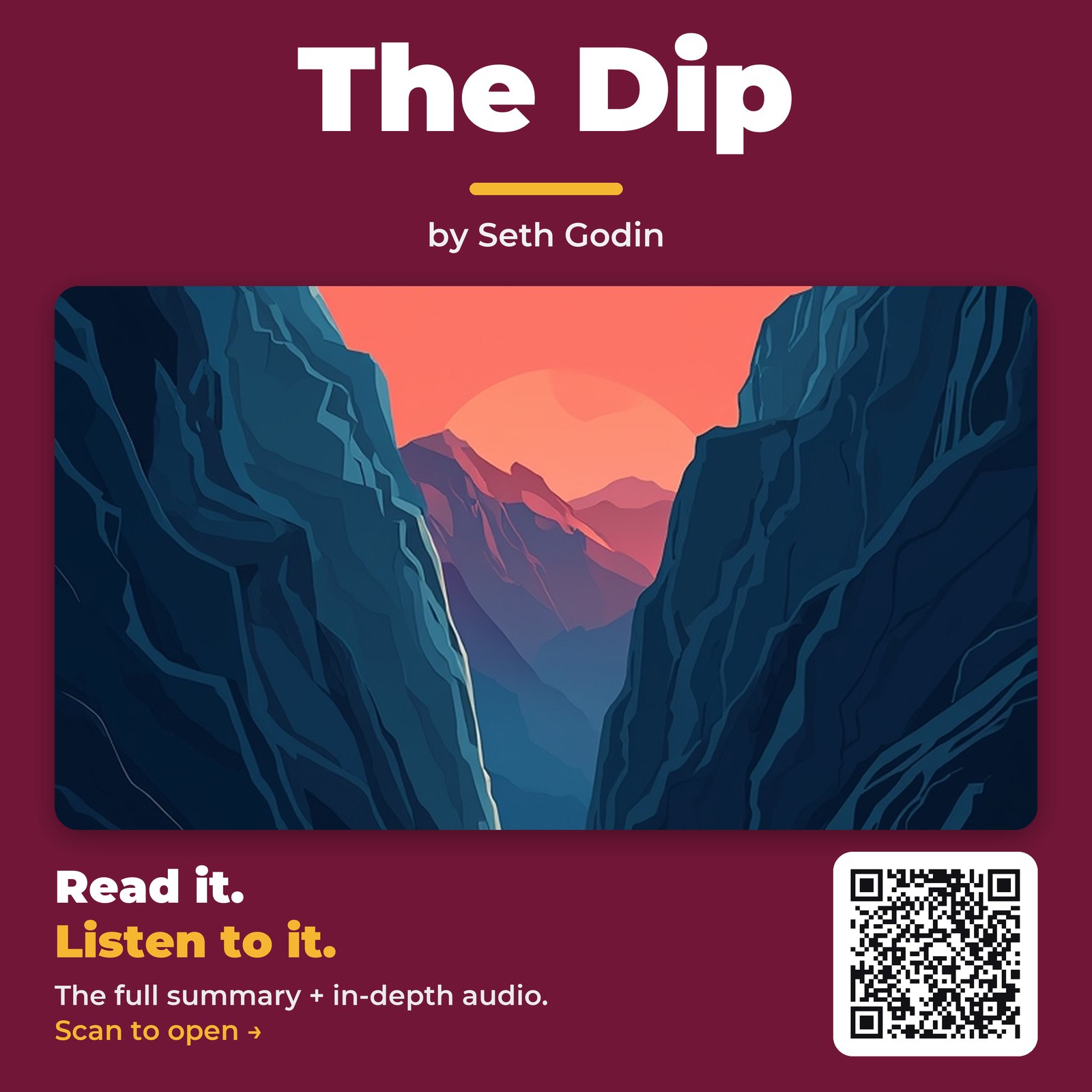 The Dip — by Seth Godin