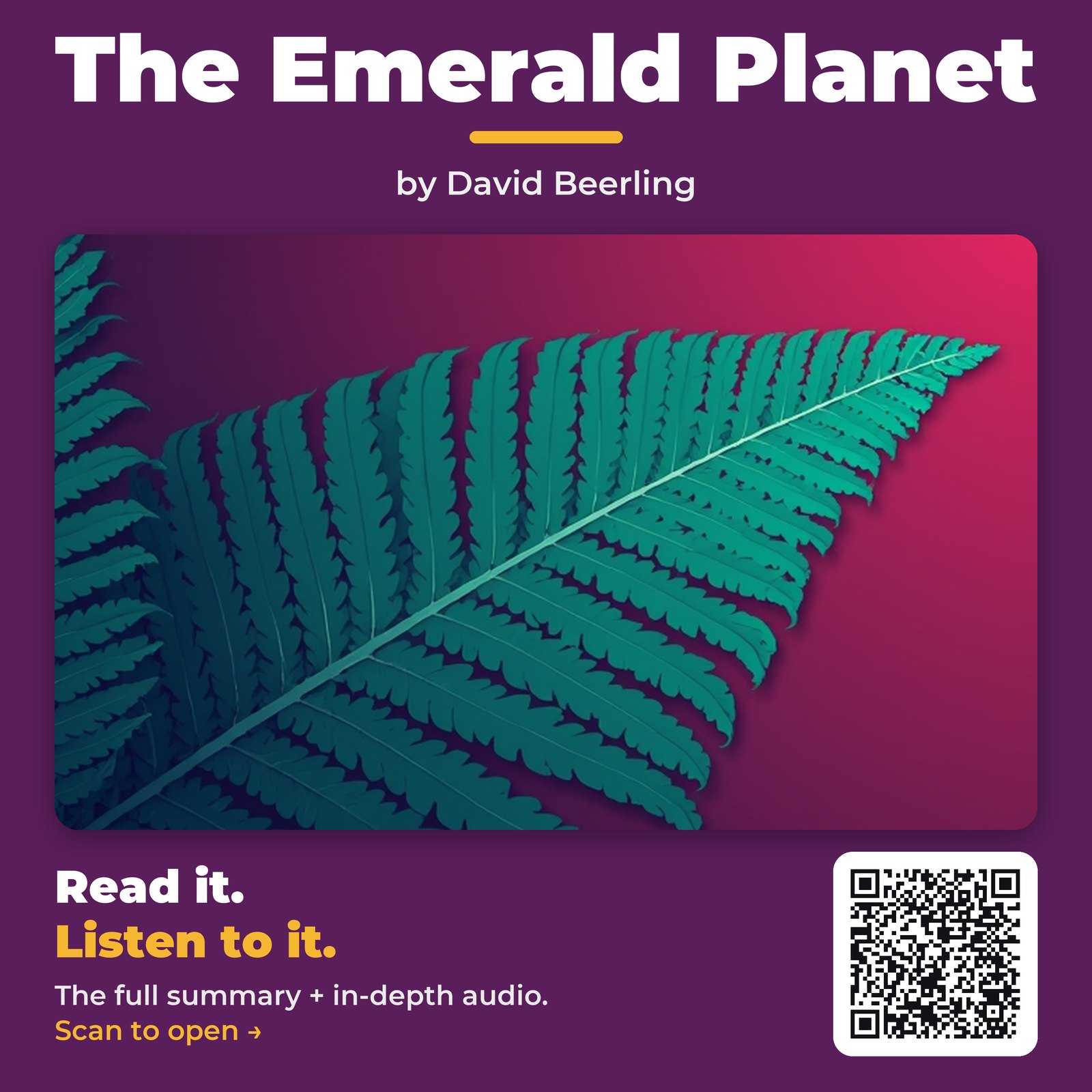The Emerald Planet — by David Beerling