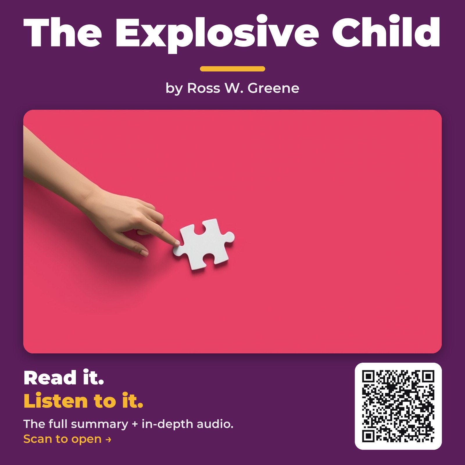 The Explosive Child — by Ross W. Greene