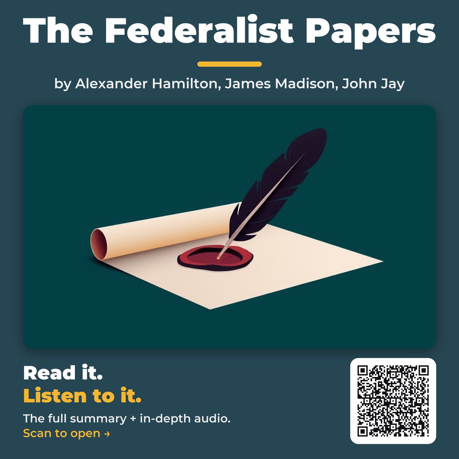 The Federalist Papers — by Alexander Hamilton, James Madison, John Jay