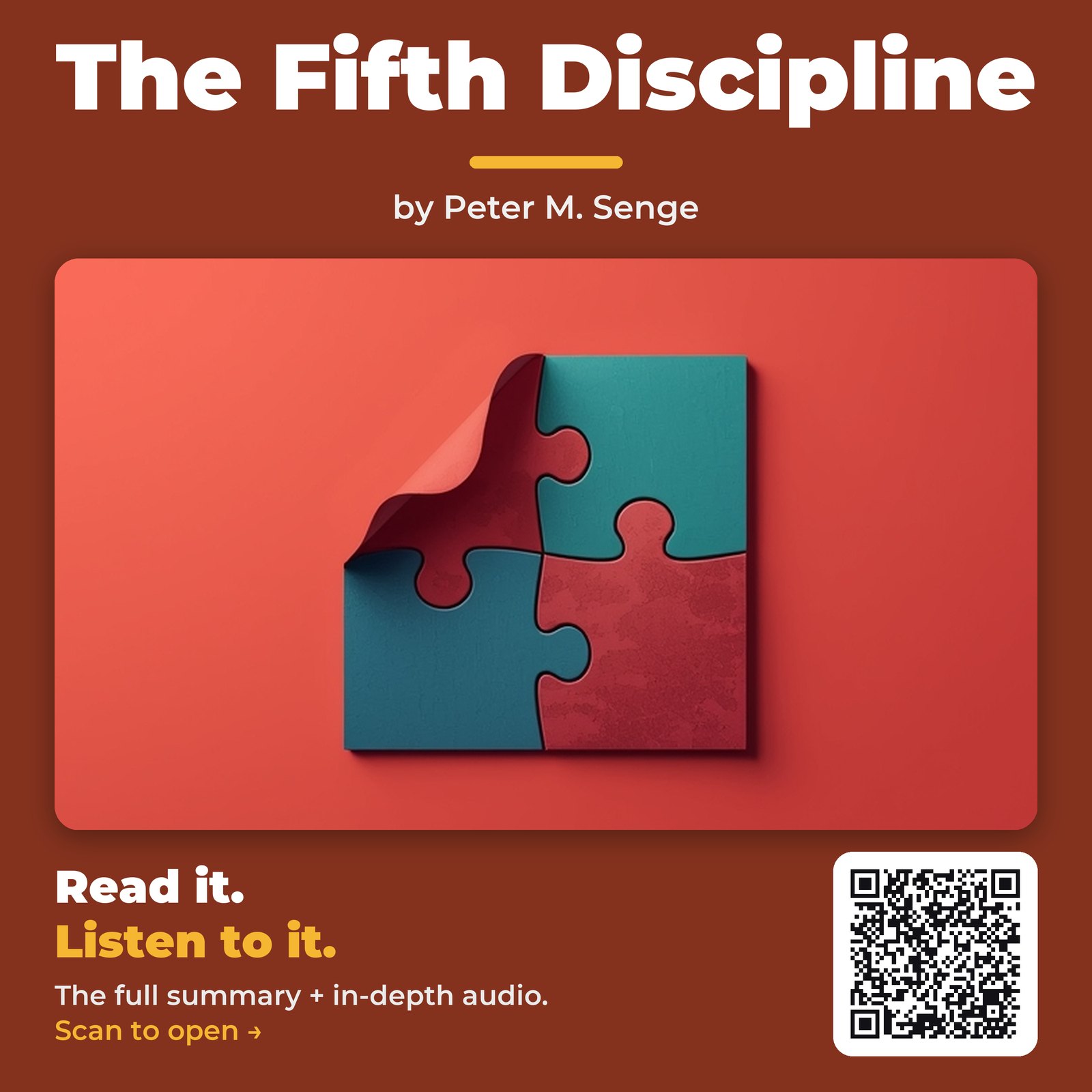 The Fifth Discipline — by Peter M. Senge