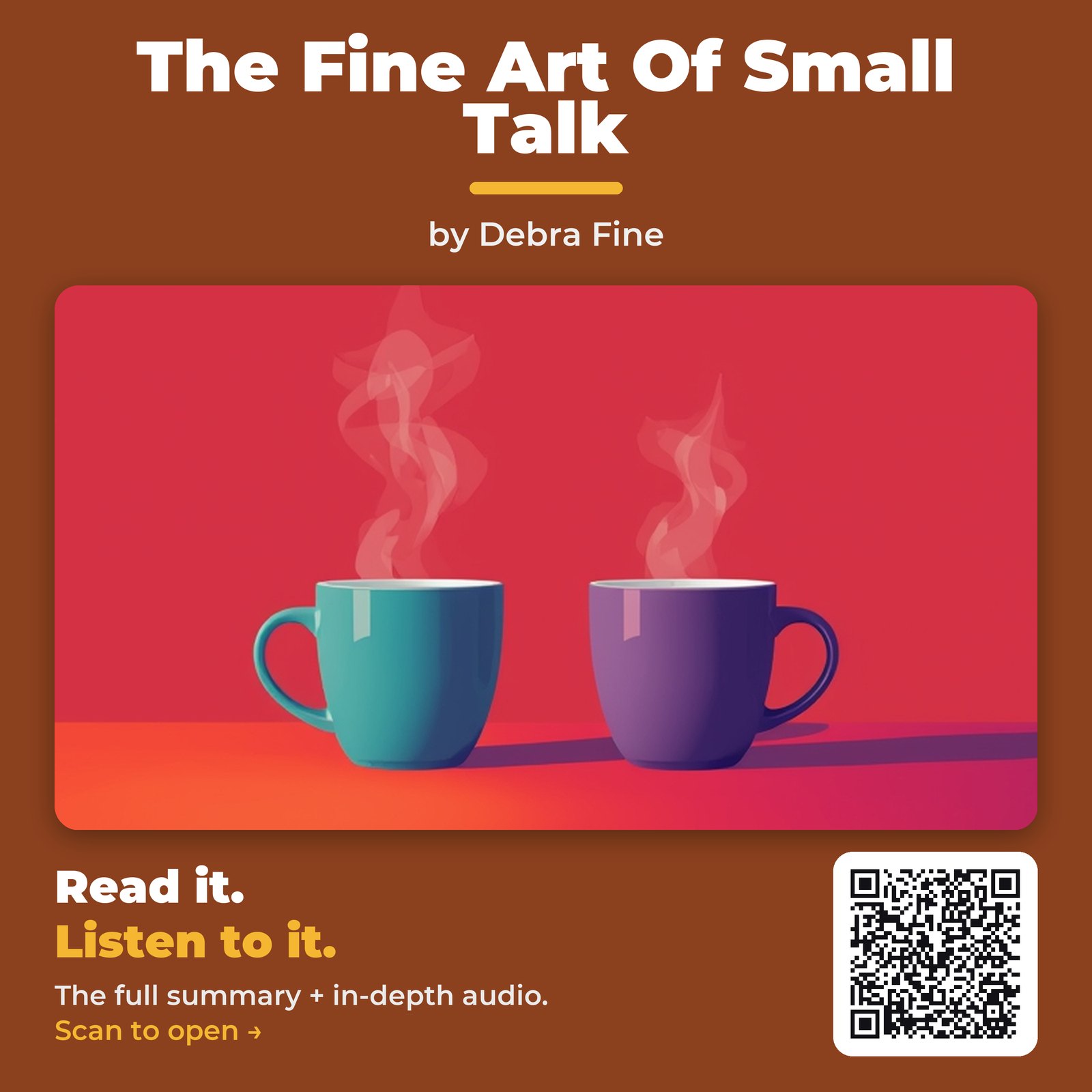 The Fine Art Of Small Talk — by Debra Fine