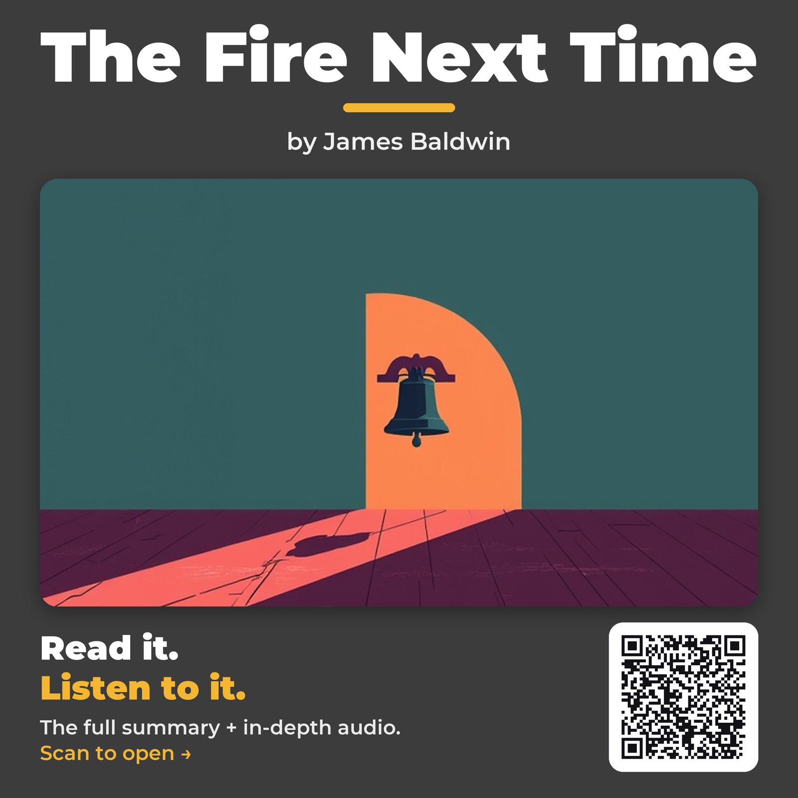 The Fire Next Time — by James Baldwin