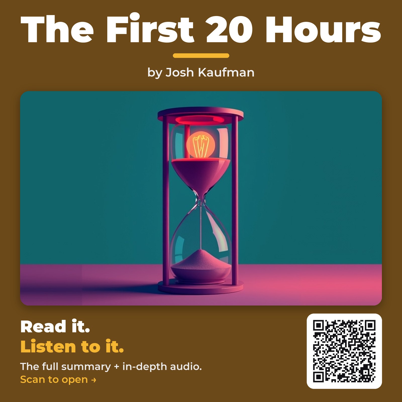 The First 20 Hours — by Josh Kaufman