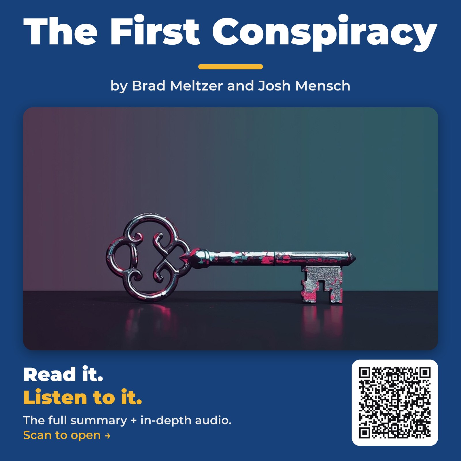 The First Conspiracy — by Brad Meltzer and Josh Mensch
