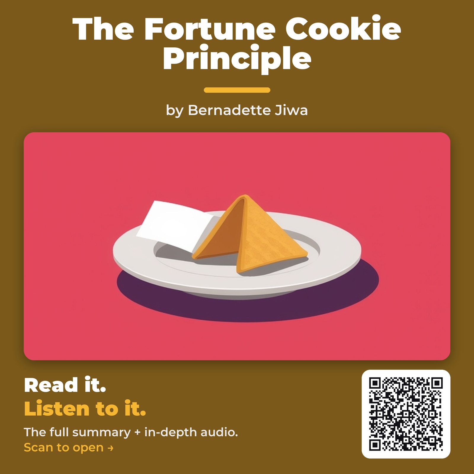The Fortune Cookie Principle — by Bernadette Jiwa