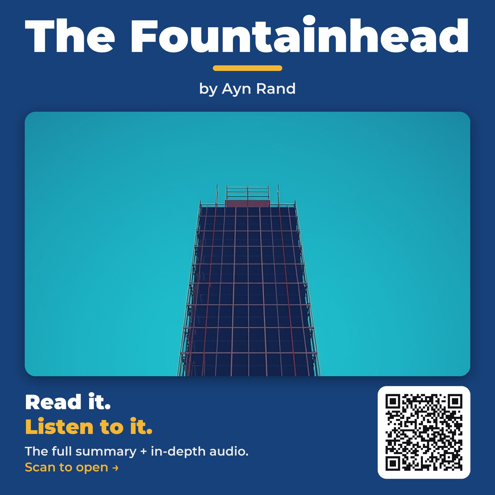 The Fountainhead — by Ayn Rand