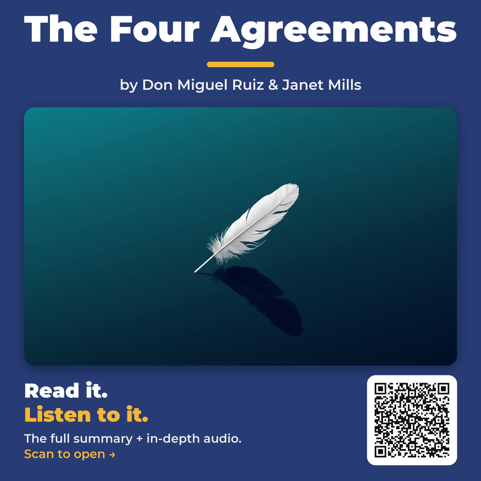 The Four Agreements — by Don Miguel Ruiz & Janet Mills
