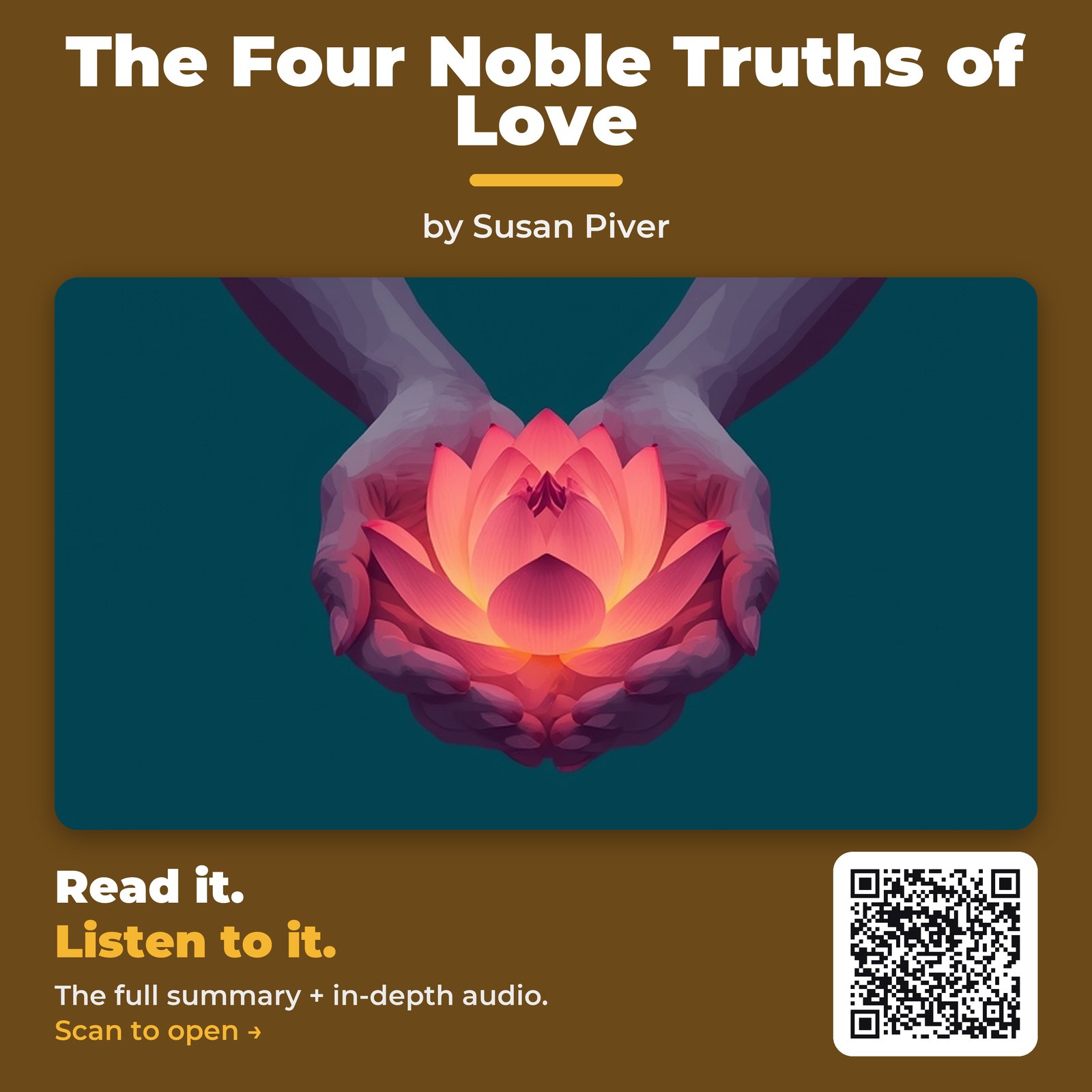 The Four Noble Truths of Love — by Susan Piver