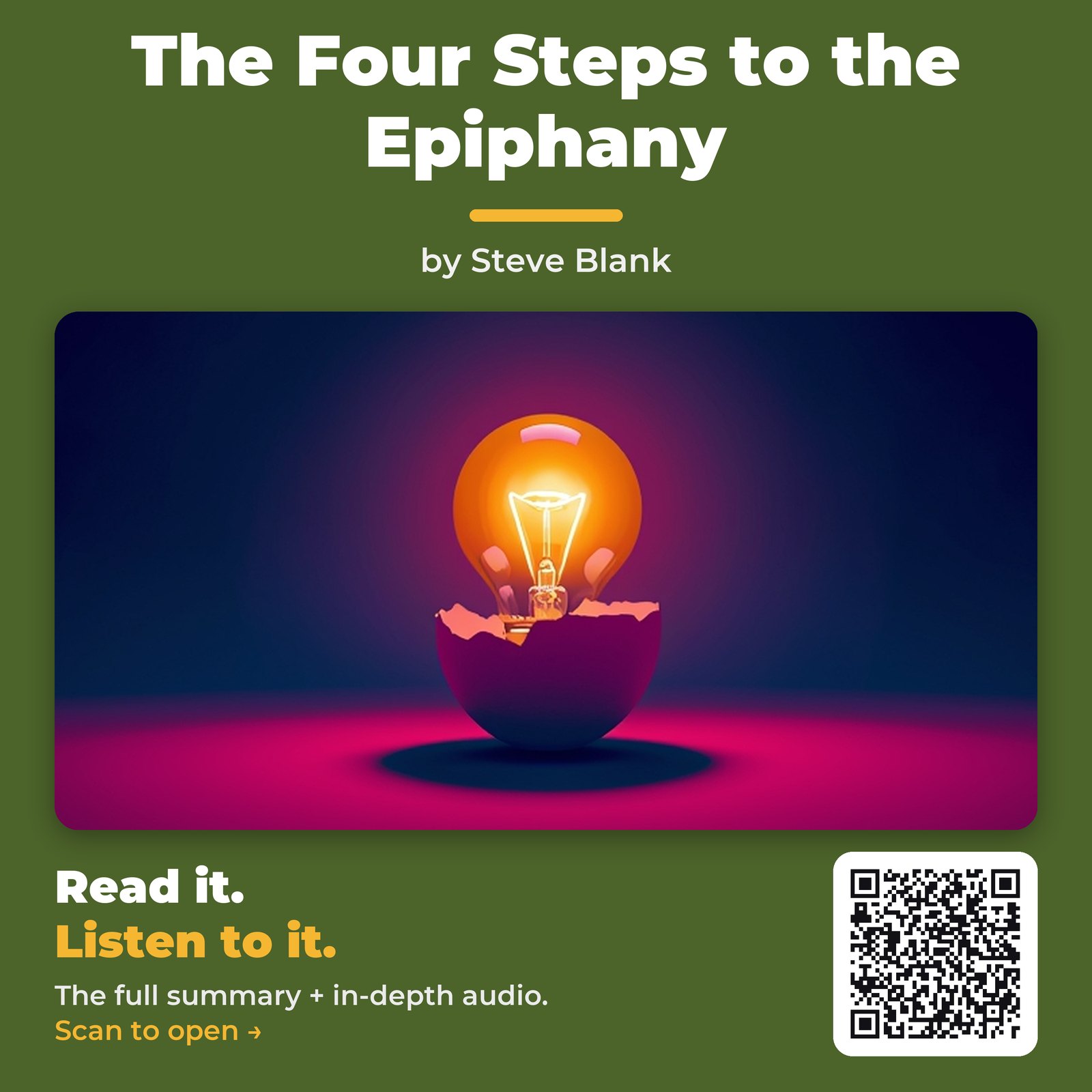 The Four Steps to the Epiphany — by Steve Blank