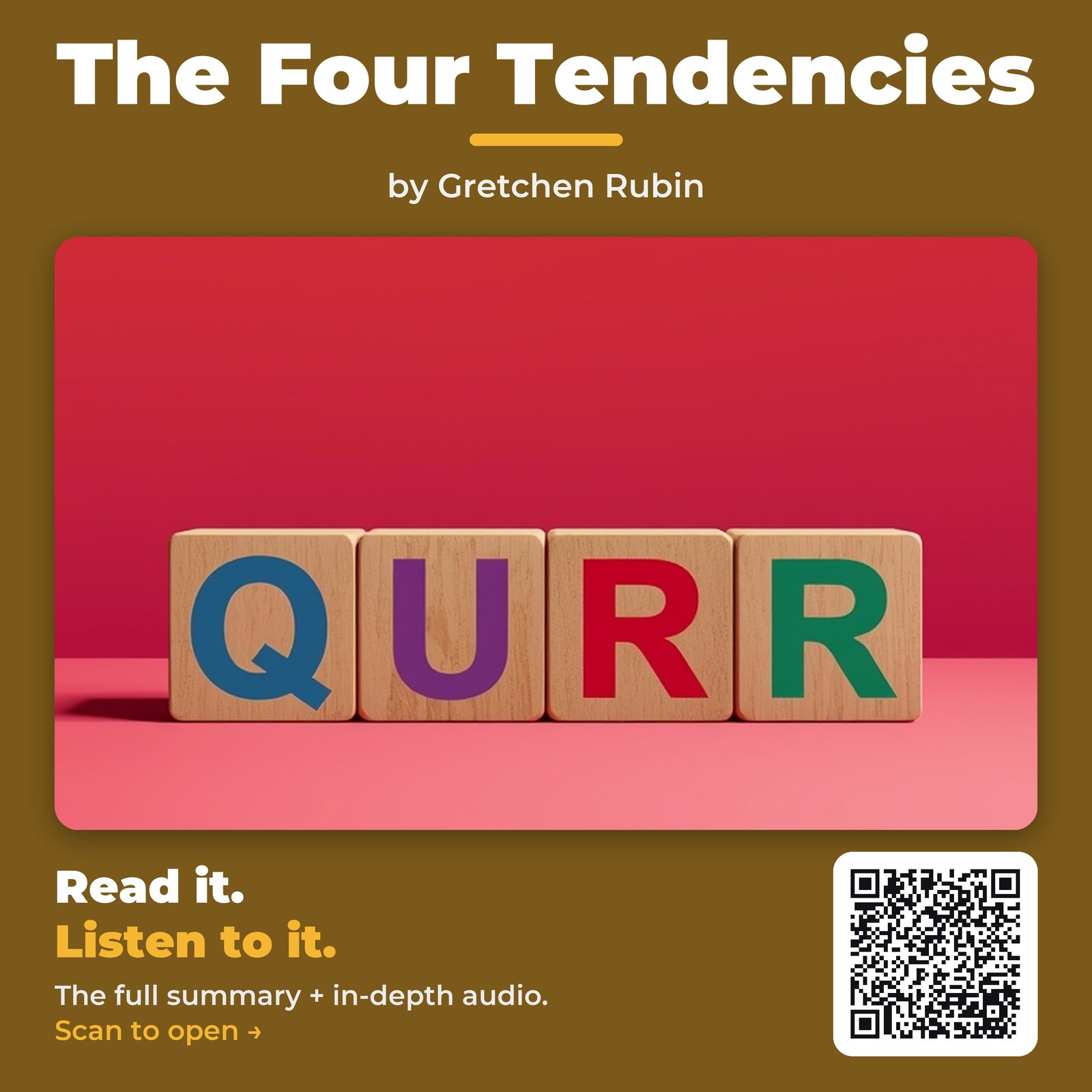 The Four Tendencies — by Gretchen Rubin