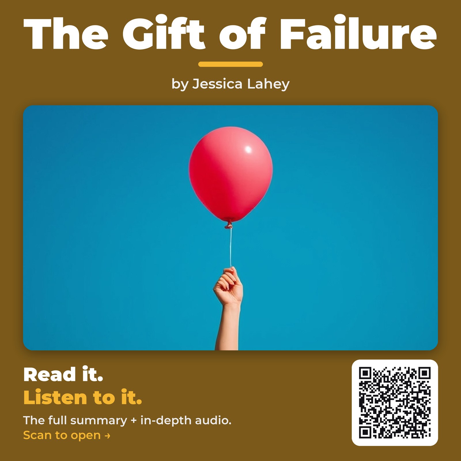 The Gift of Failure — by Jessica Lahey