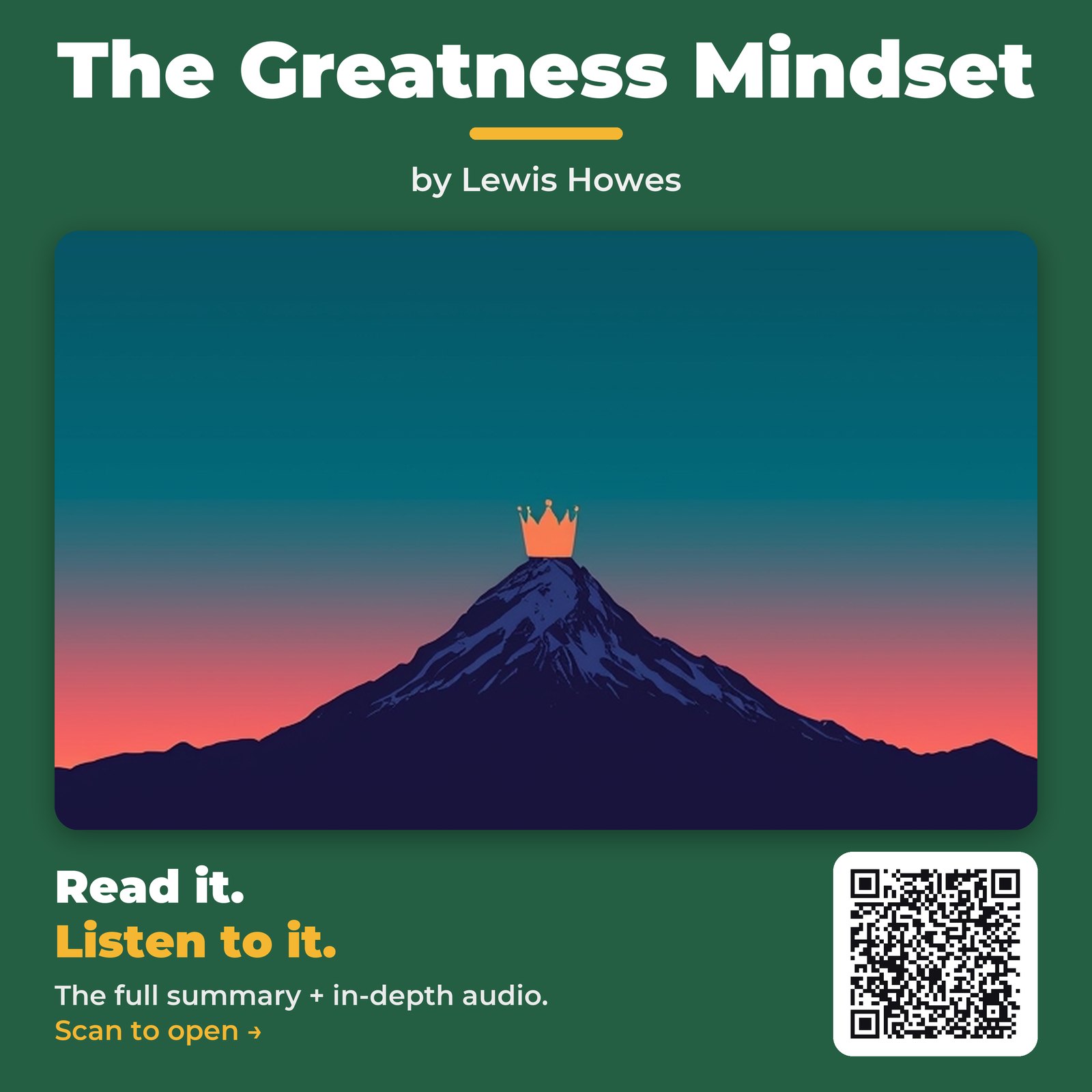 The Greatness Mindset — by Lewis Howes