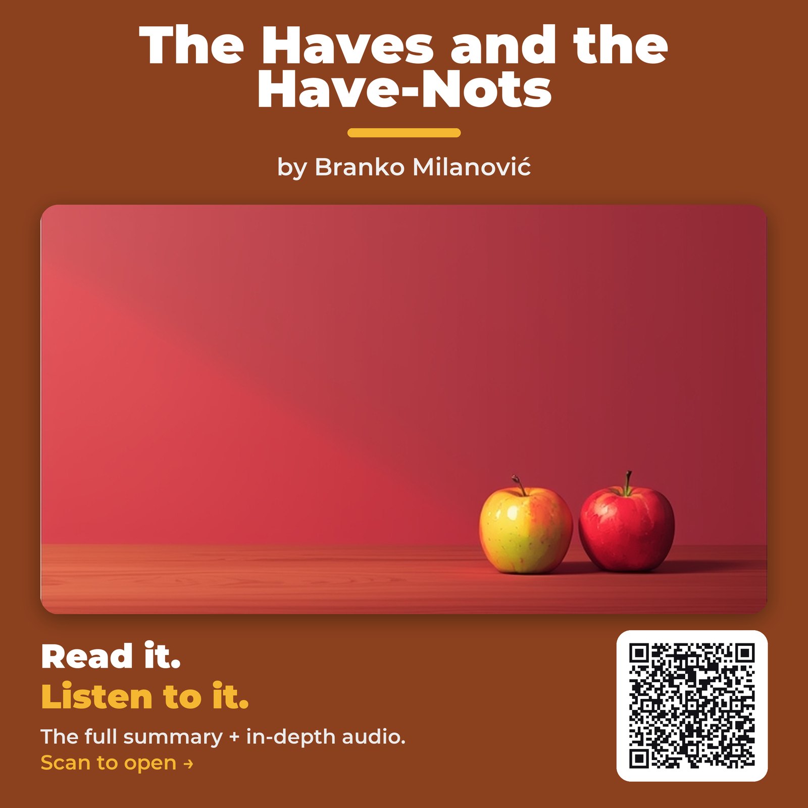 The Haves and the Have-Nots — by Branko Milanović