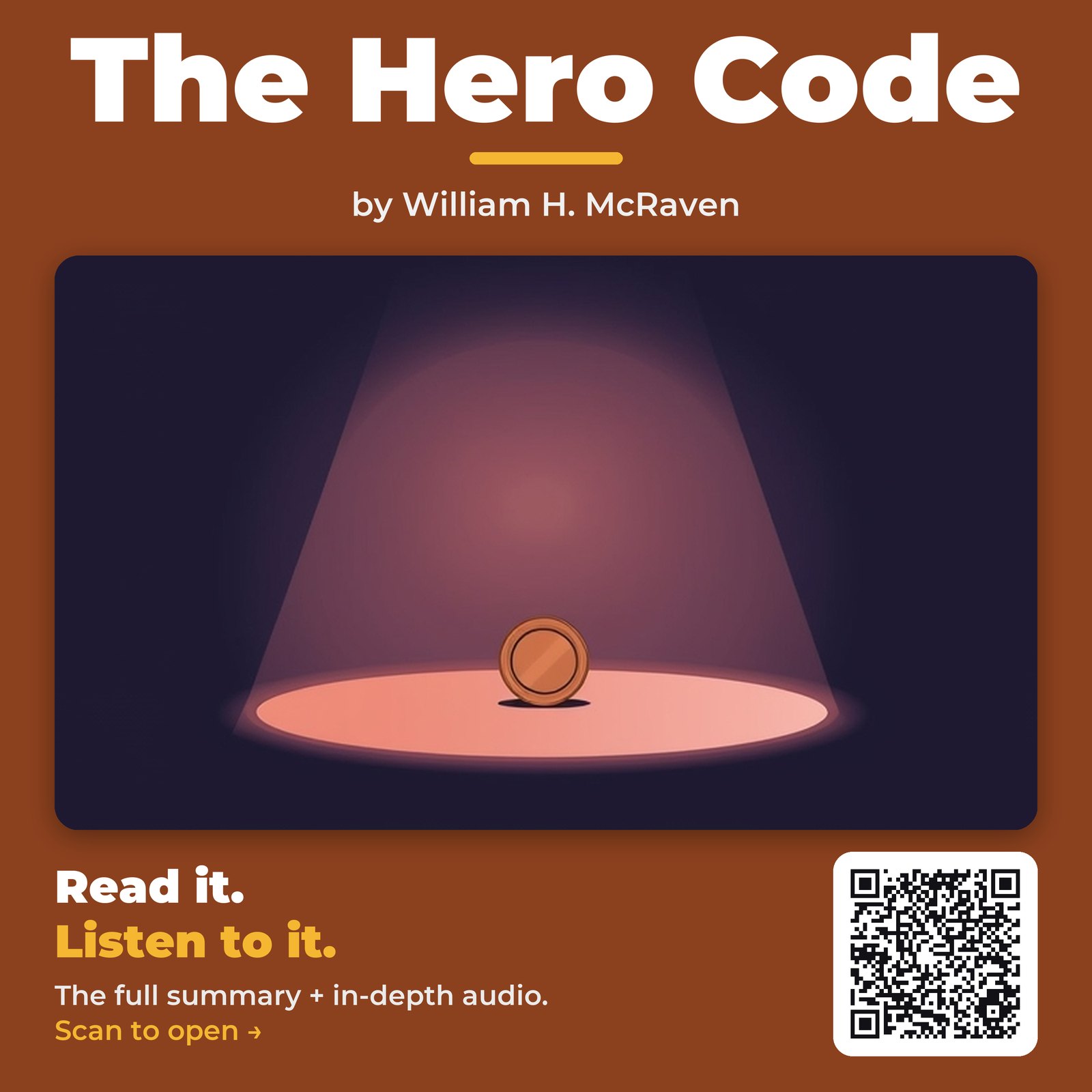 The Hero Code — by William H. McRaven