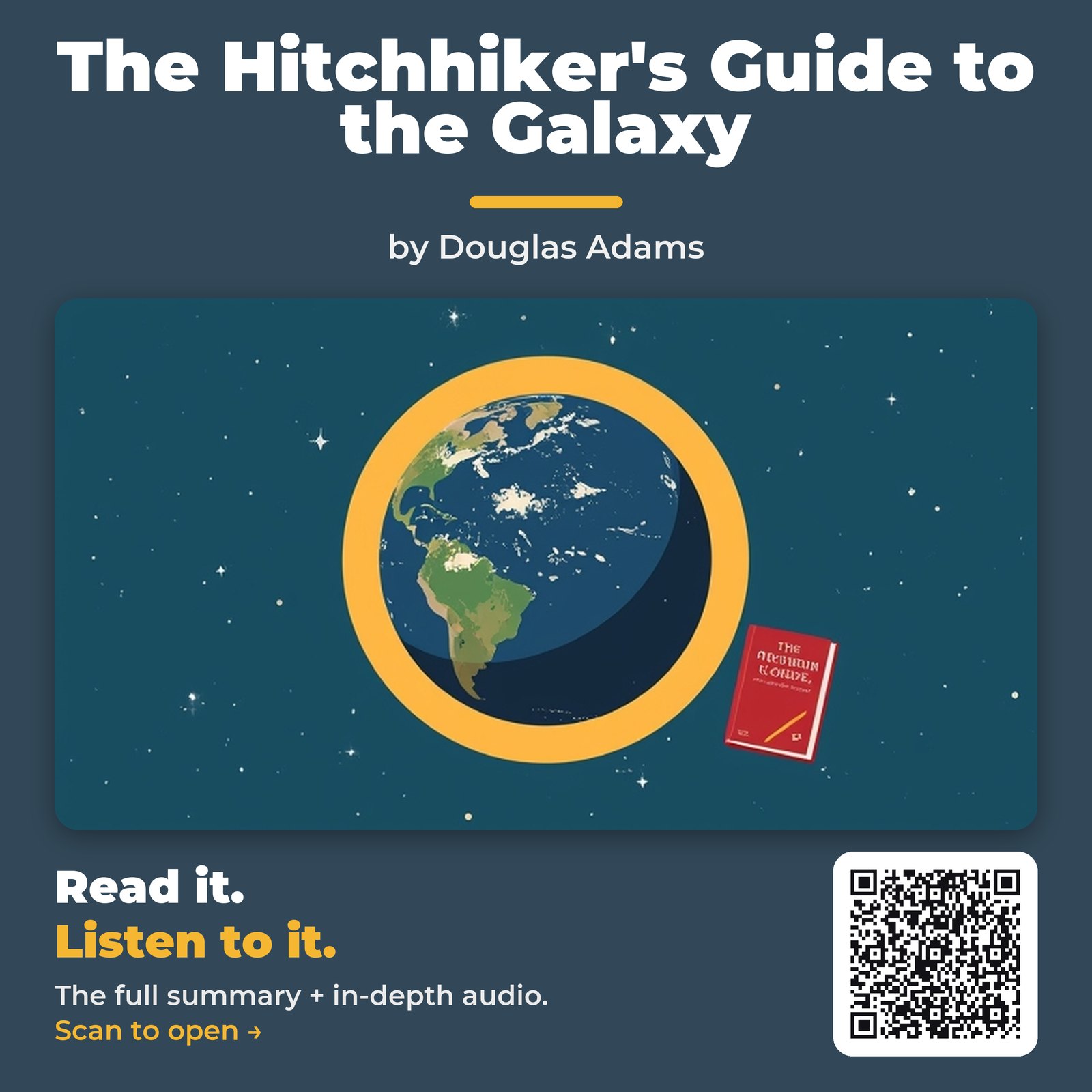 The Hitchhiker’s Guide to the Galaxy — by Douglas Adams