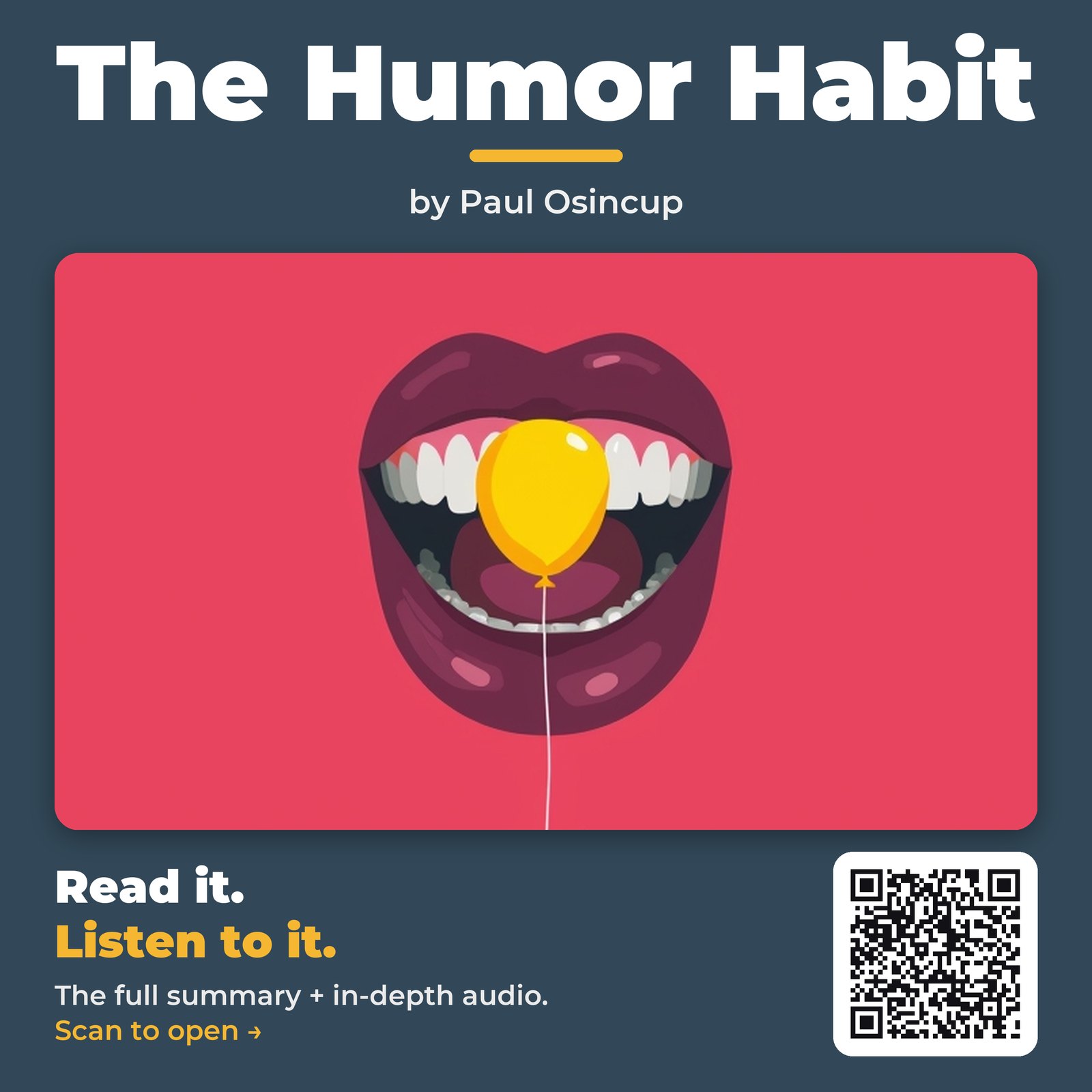 The Humor Habit — by Paul Osincup