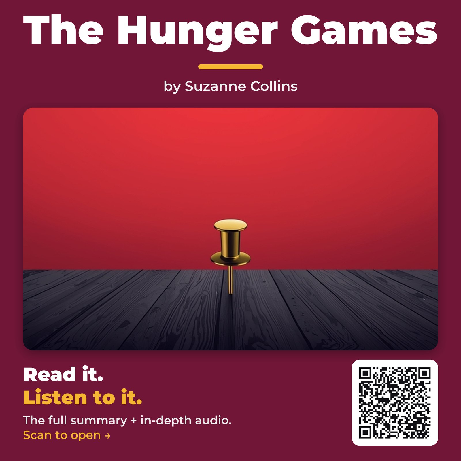 The Hunger Games — by Suzanne Collins