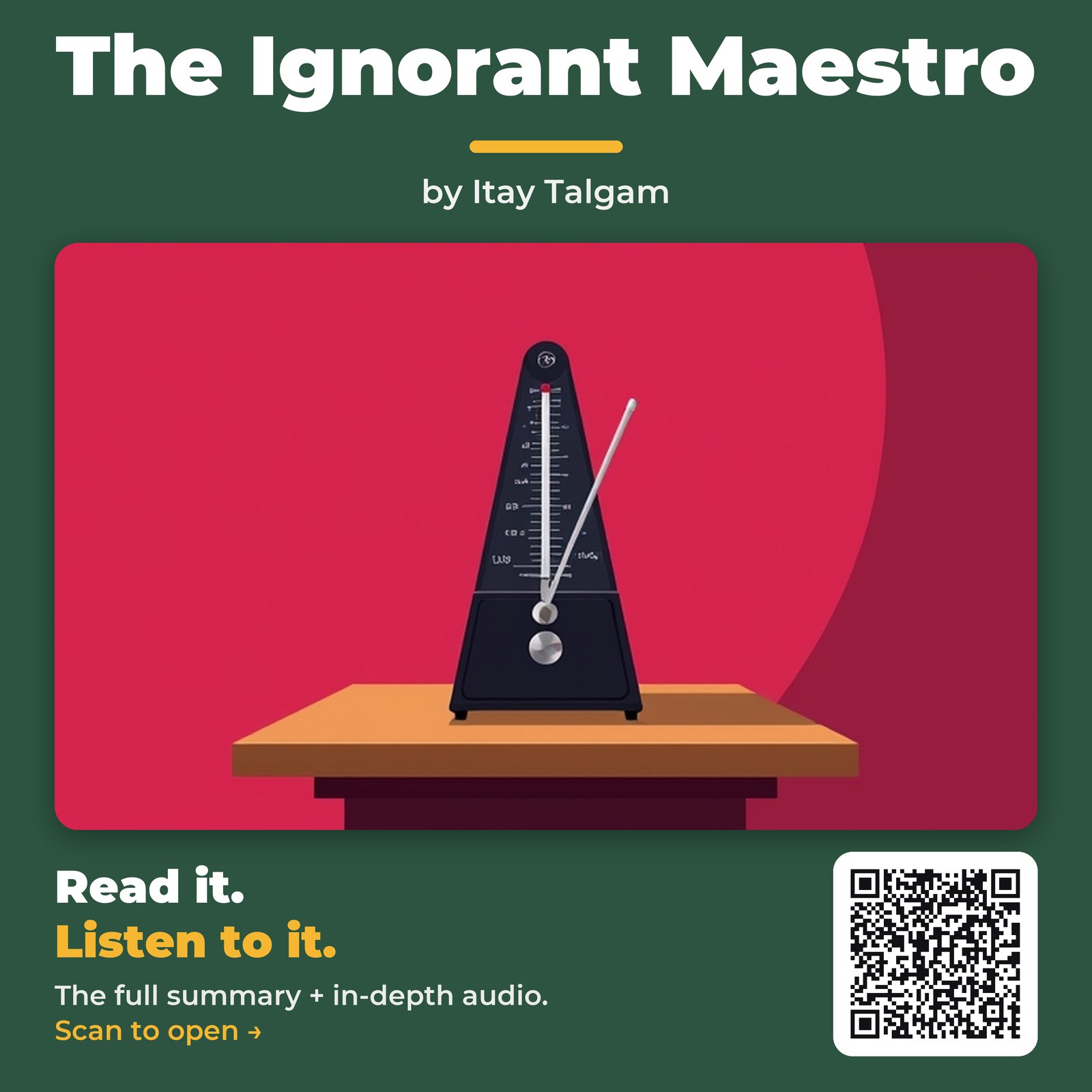 The Ignorant Maestro — by Itay Talgam