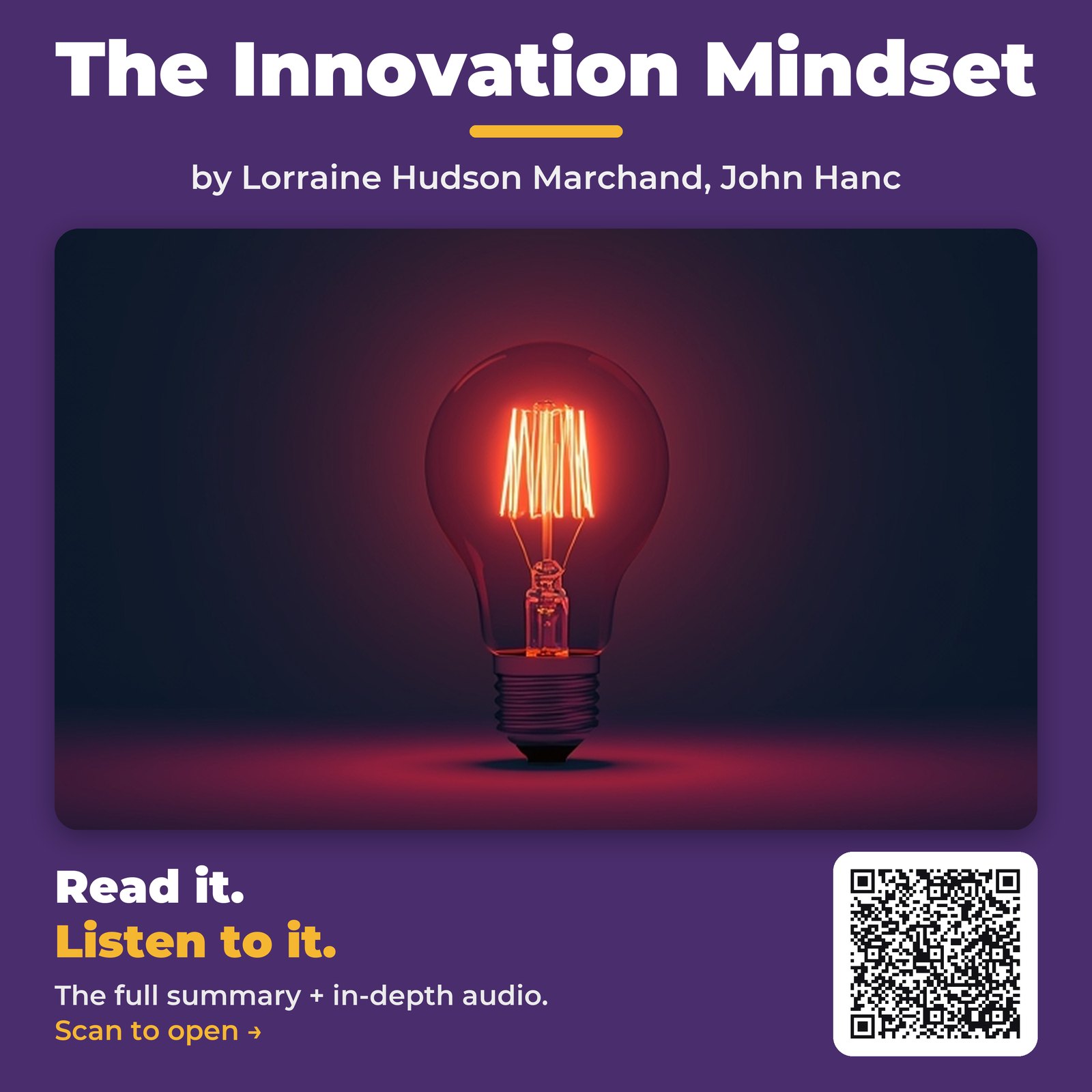 The Innovation Mindset — by Lorraine Hudson Marchand, John Hanc
