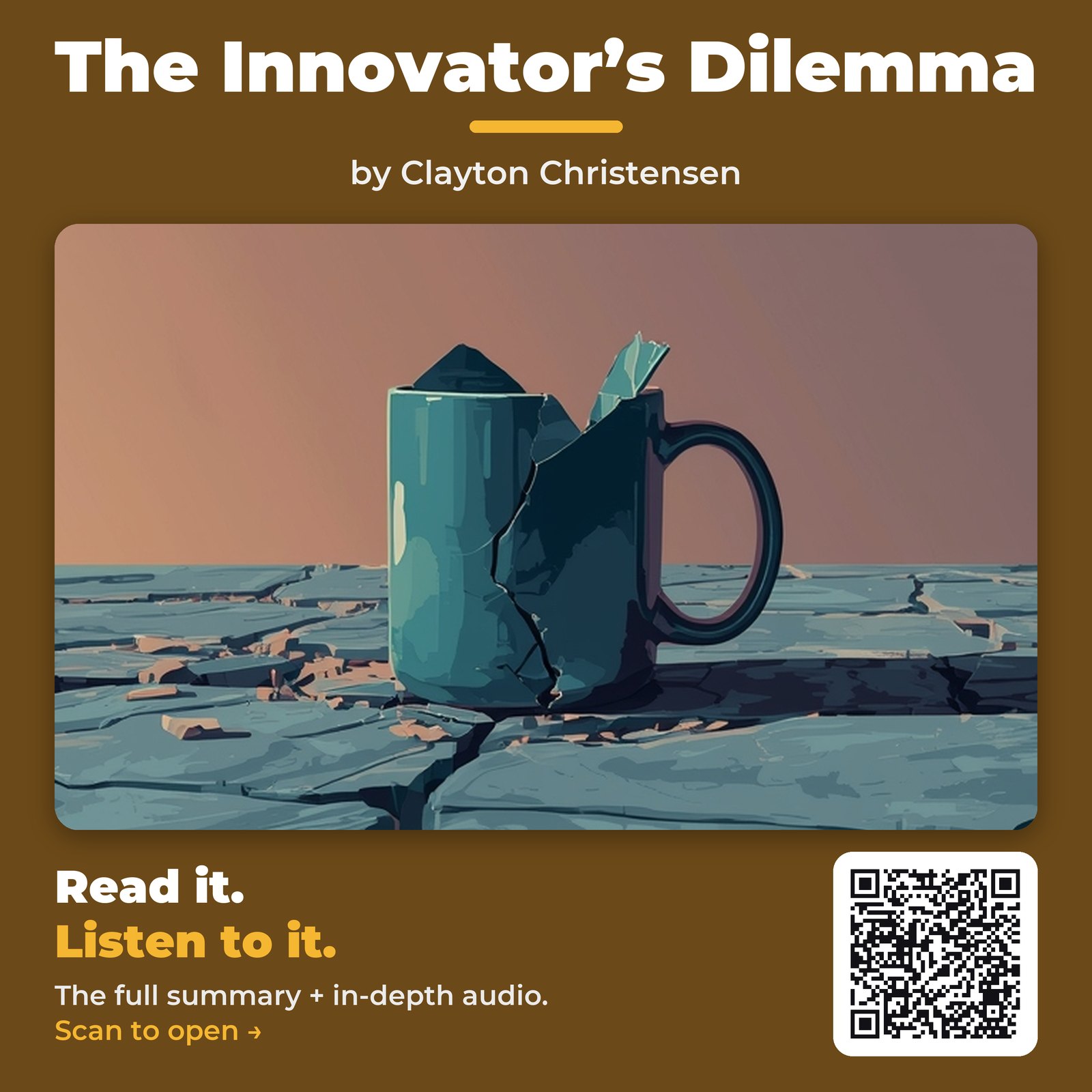 The Innovator’s Dilemma — by Clayton Christensen