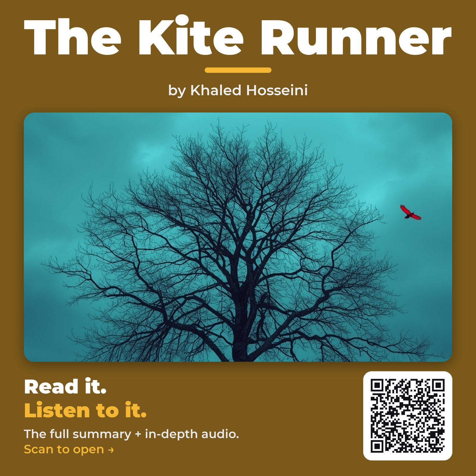 The Kite Runner — by Khaled Hosseini