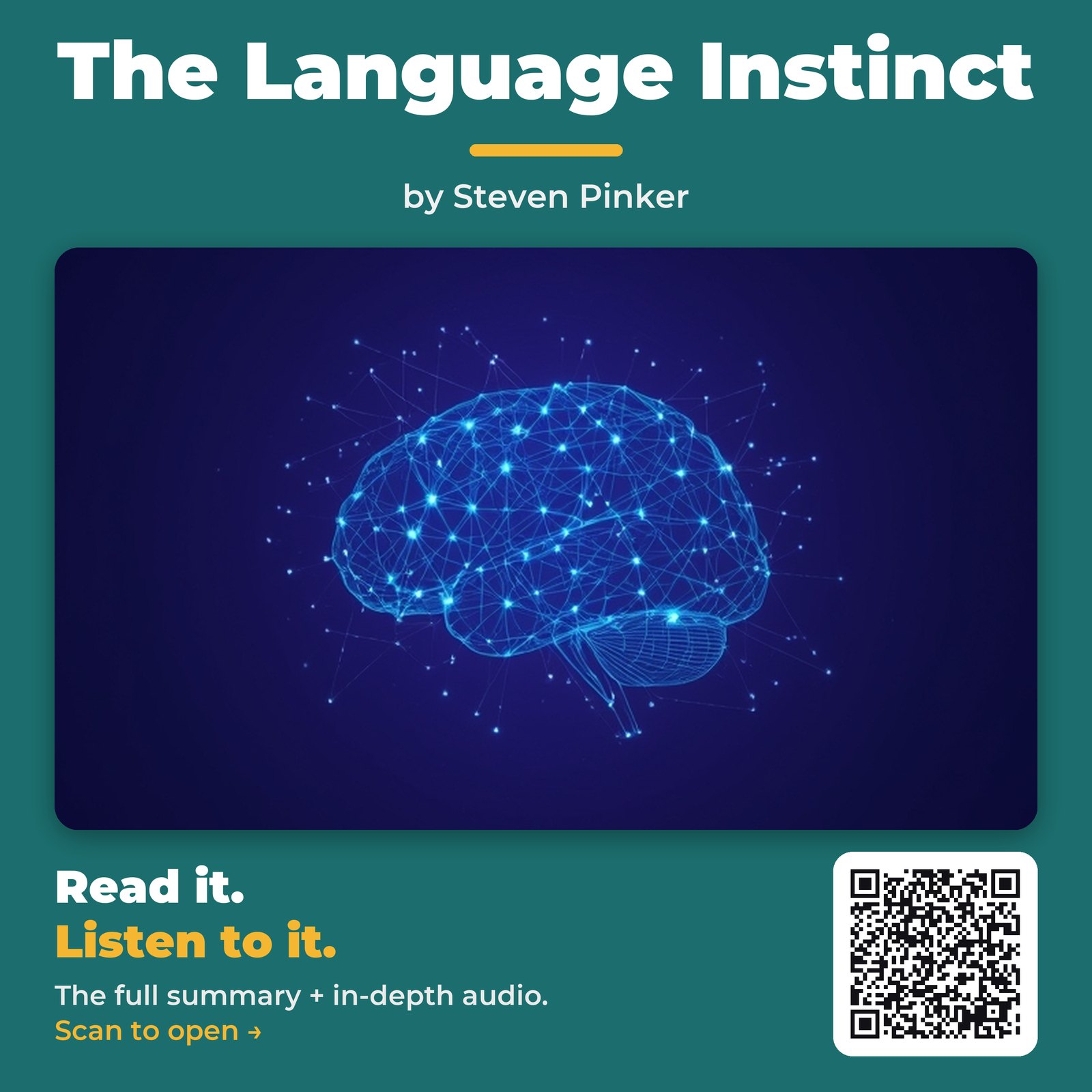 The Language Instinct — by Steven Pinker
