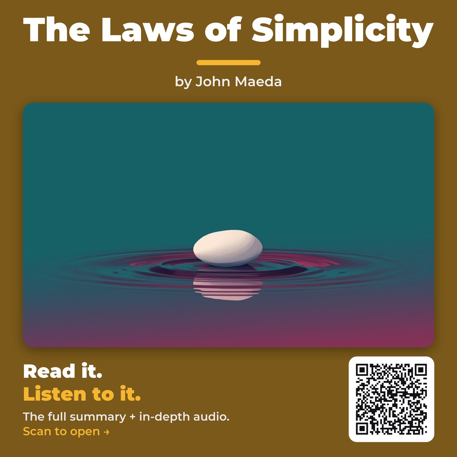 The Laws of Simplicity — by John Maeda