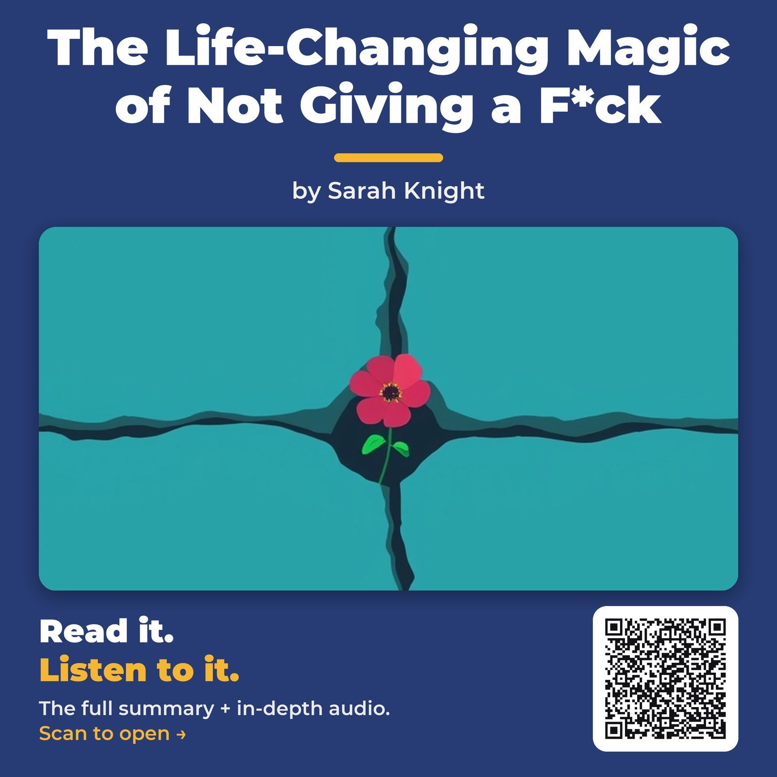 The Life-Changing Magic of Not Giving a F*ck — by Sarah Knight