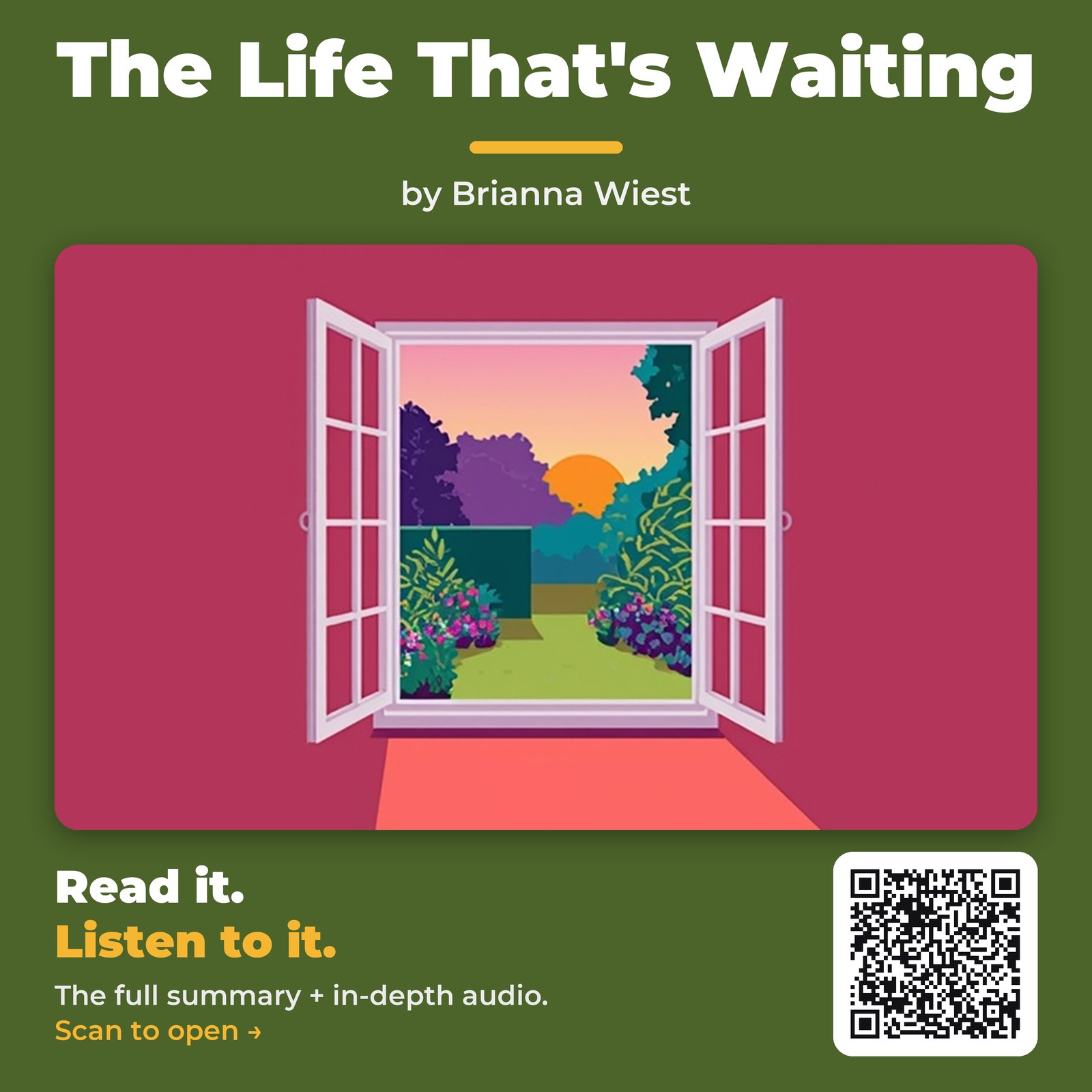 The Life That’s Waiting — by Brianna Wiest