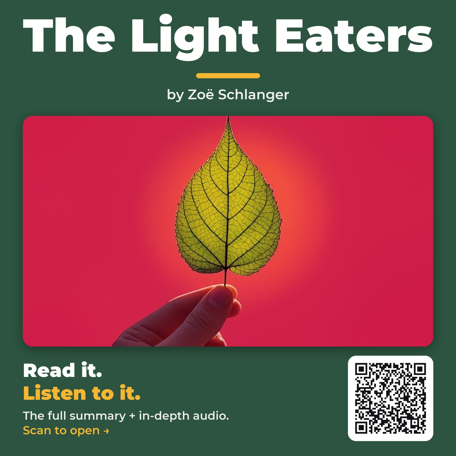 The Light Eaters — by Zoë Schlanger