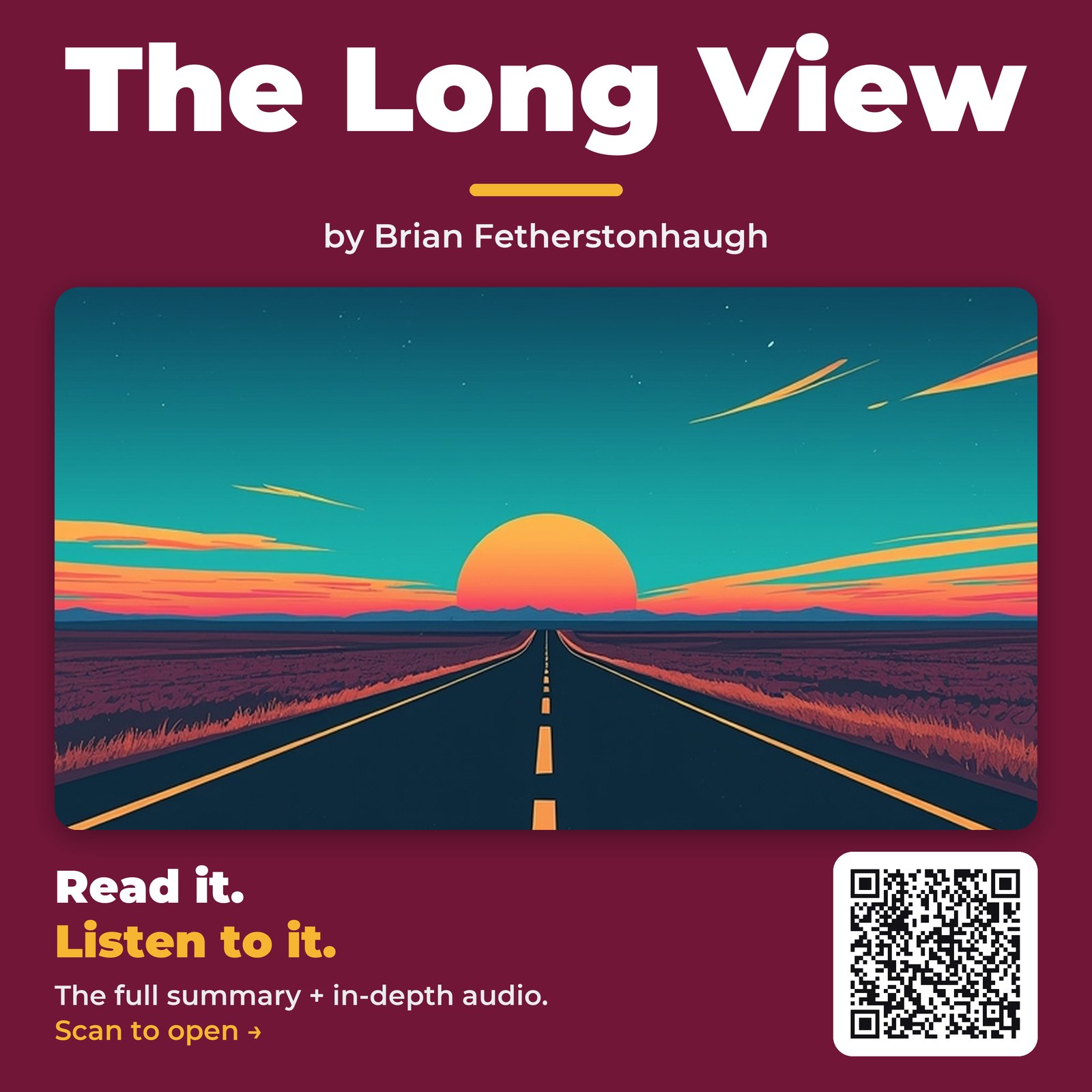 The Long View — by Brian Fetherstonhaugh