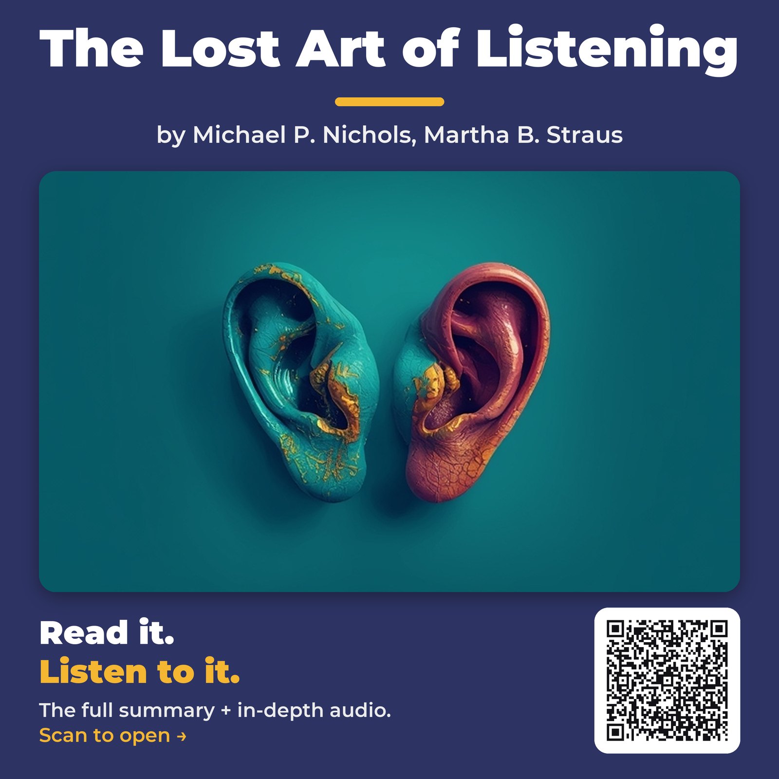 The Lost Art of Listening — by Michael P. Nichols, Martha B. Straus