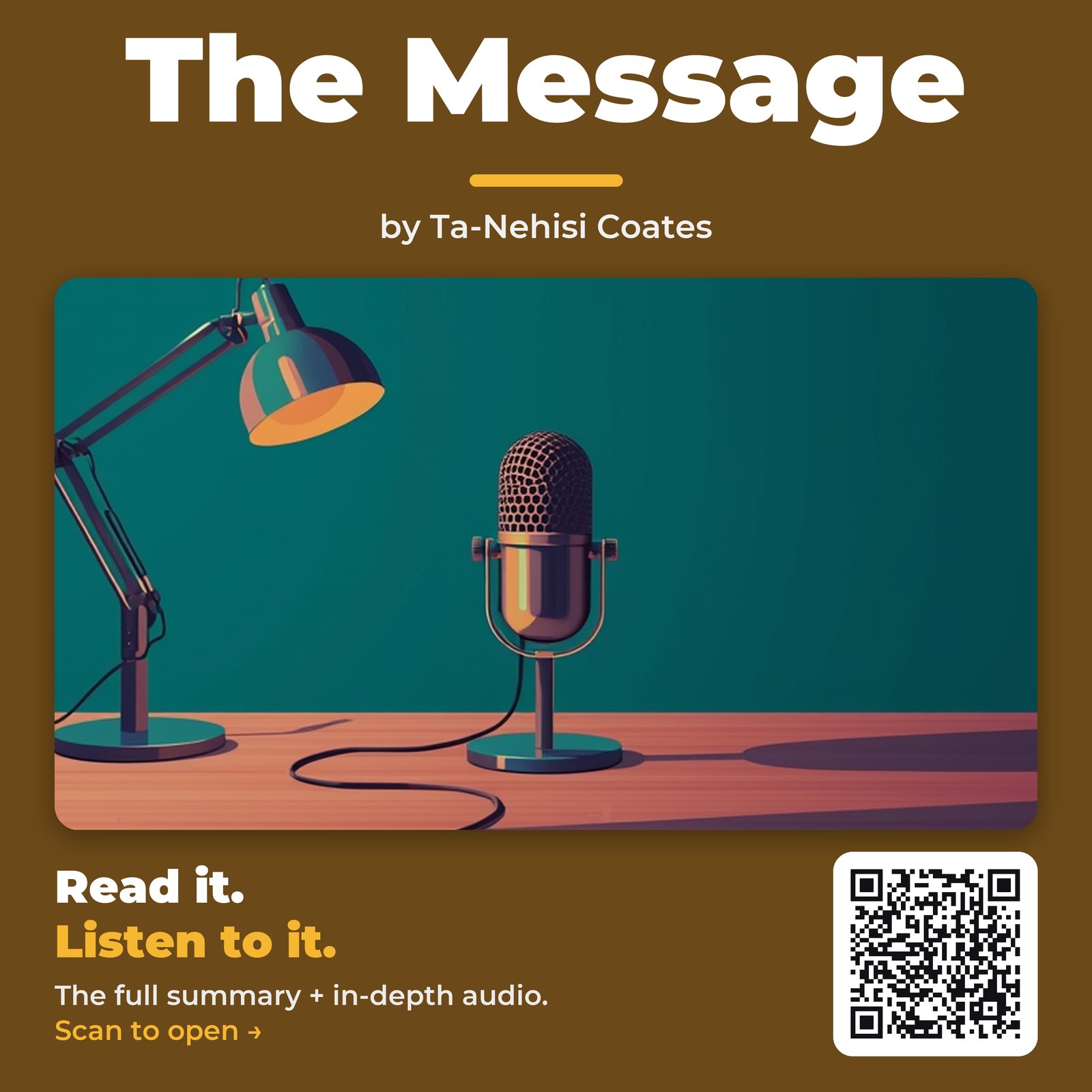 The Message — by Ta-Nehisi Coates