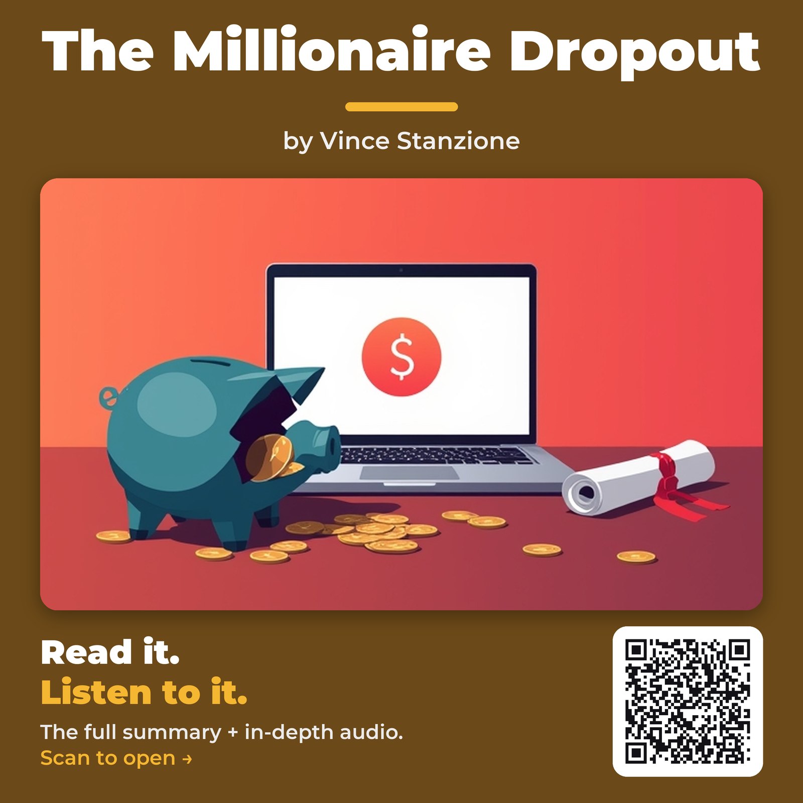 The Millionaire Dropout — by Vince Stanzione
