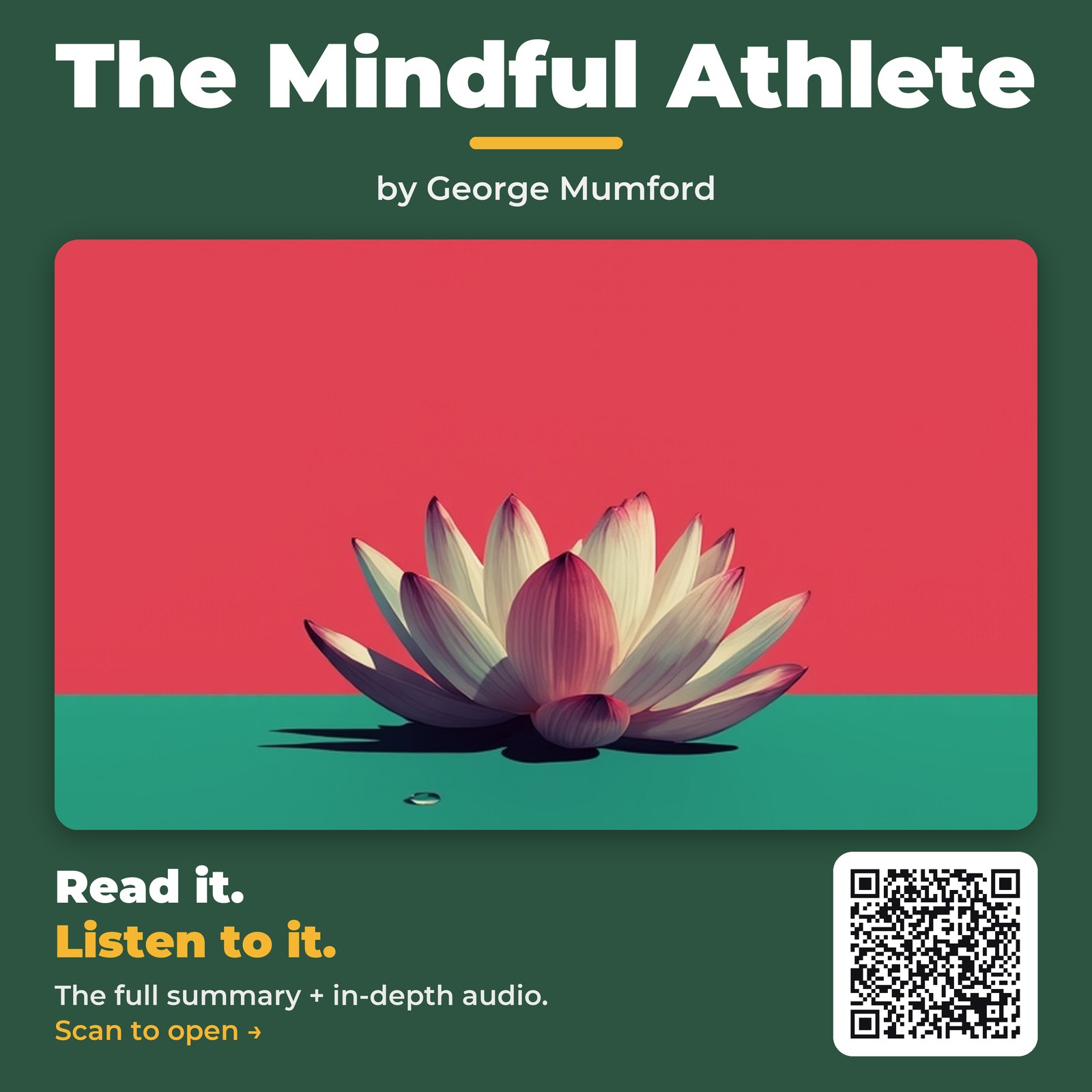 The Mindful Athlete — by George Mumford