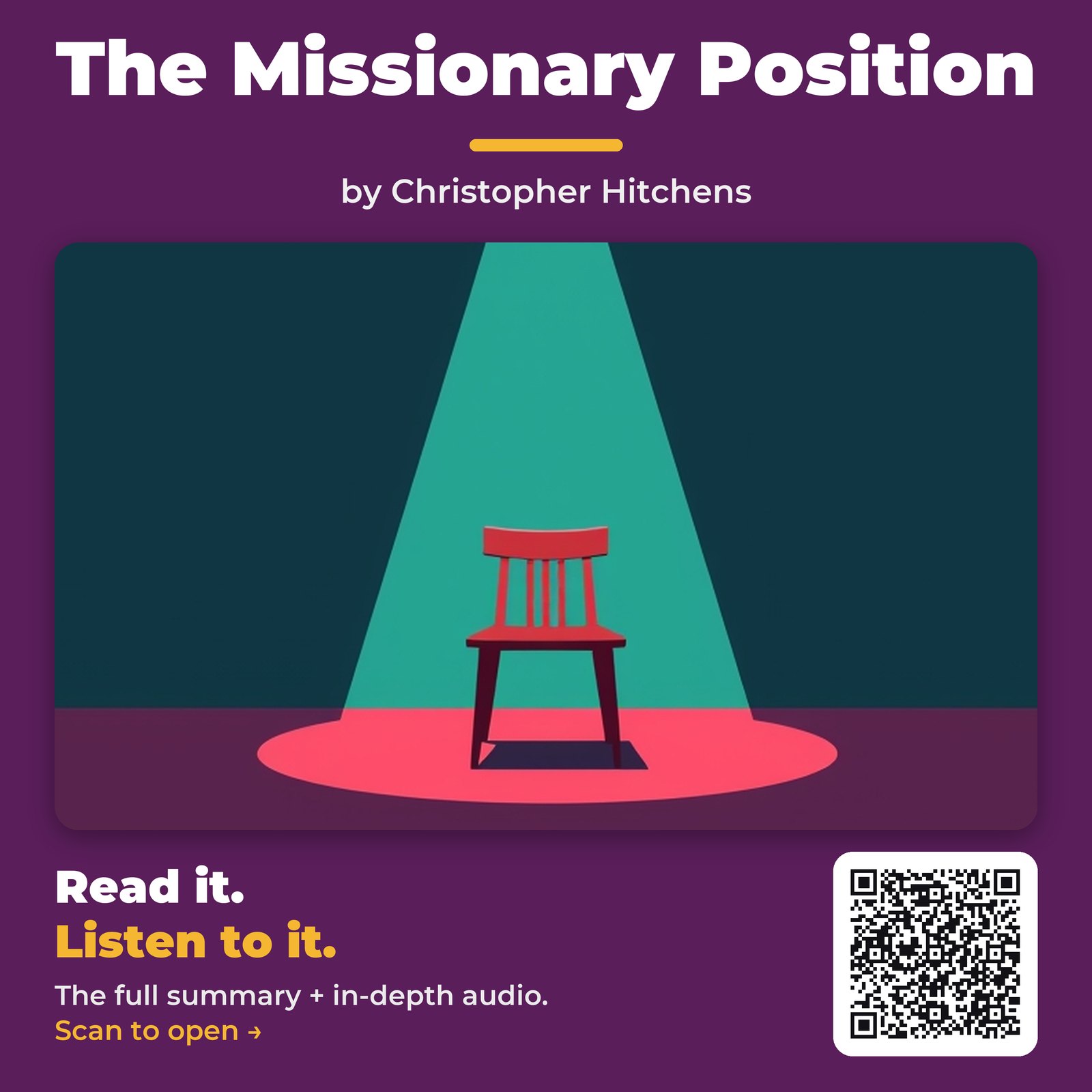 The Missionary Position — by Christopher Hitchens
