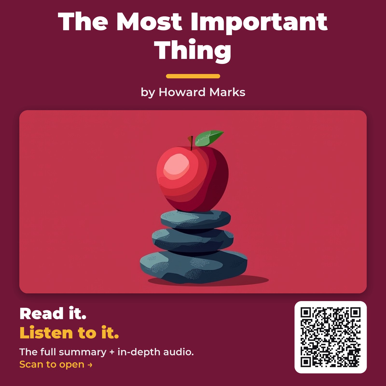 The Most Important Thing — by Howard Marks